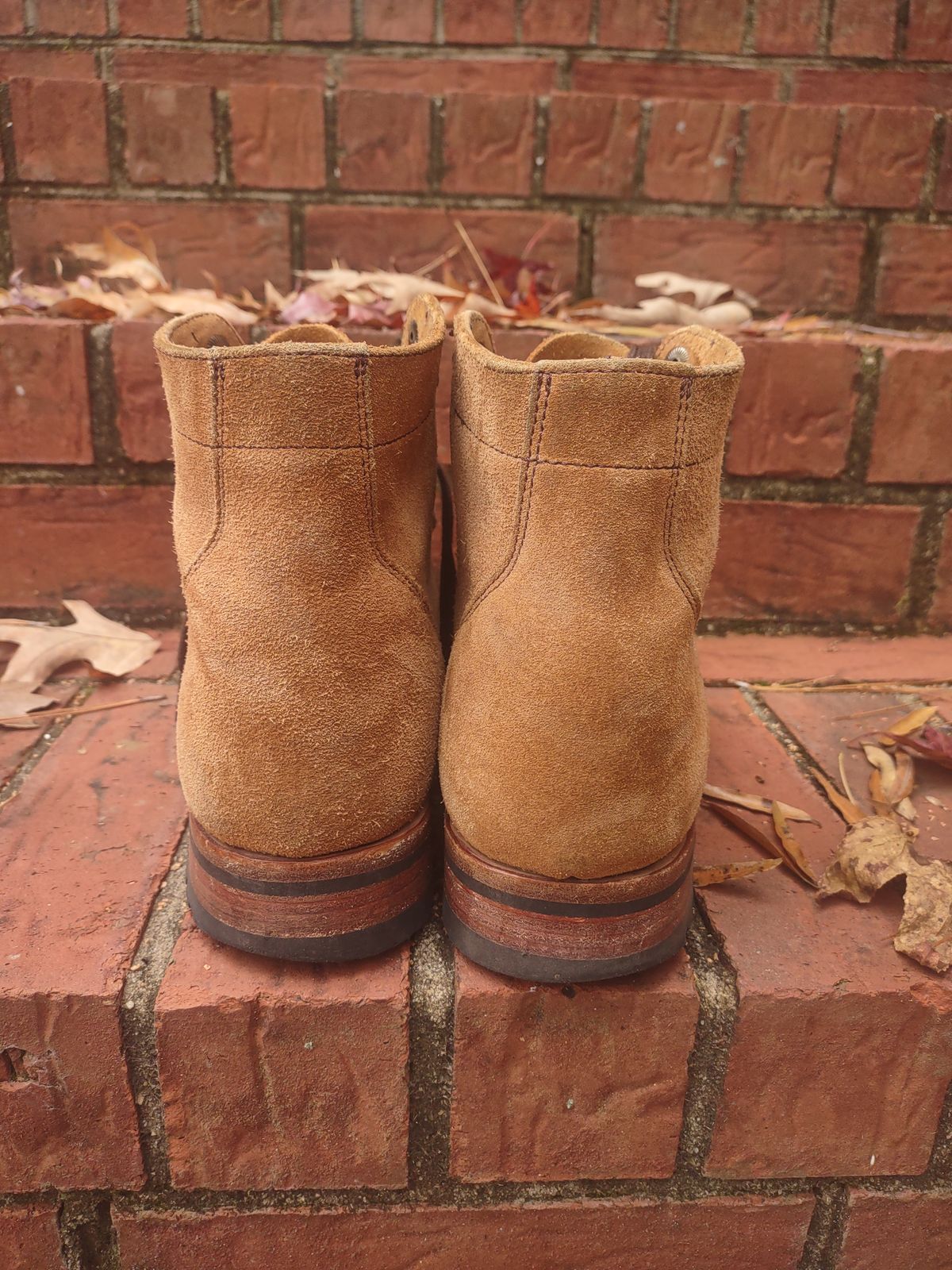 Photo by Roy on December 1, 2025 of the Parkhurst The Allen in S.B. Foot Dune Roughout Suede.