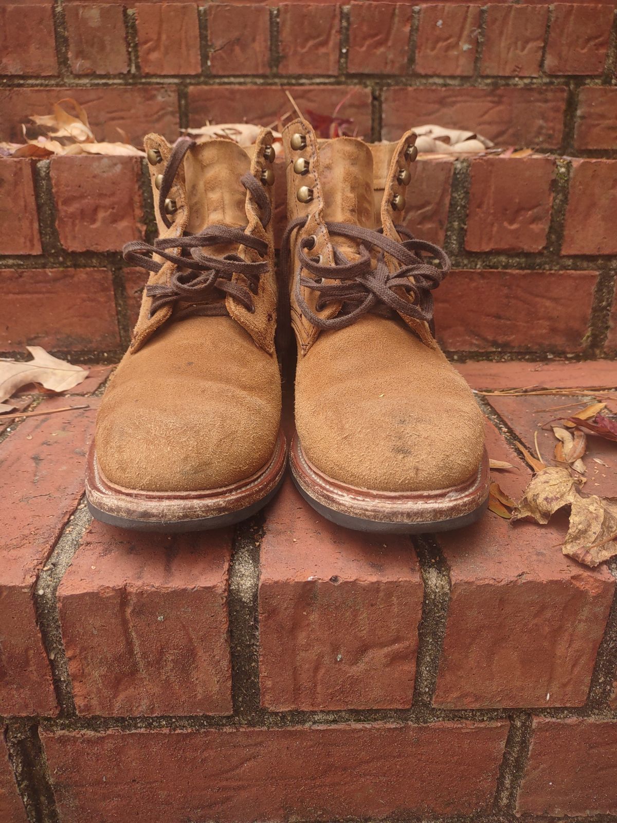 Photo by Roy on December 1, 2025 of the Parkhurst The Allen in S.B. Foot Dune Roughout Suede.