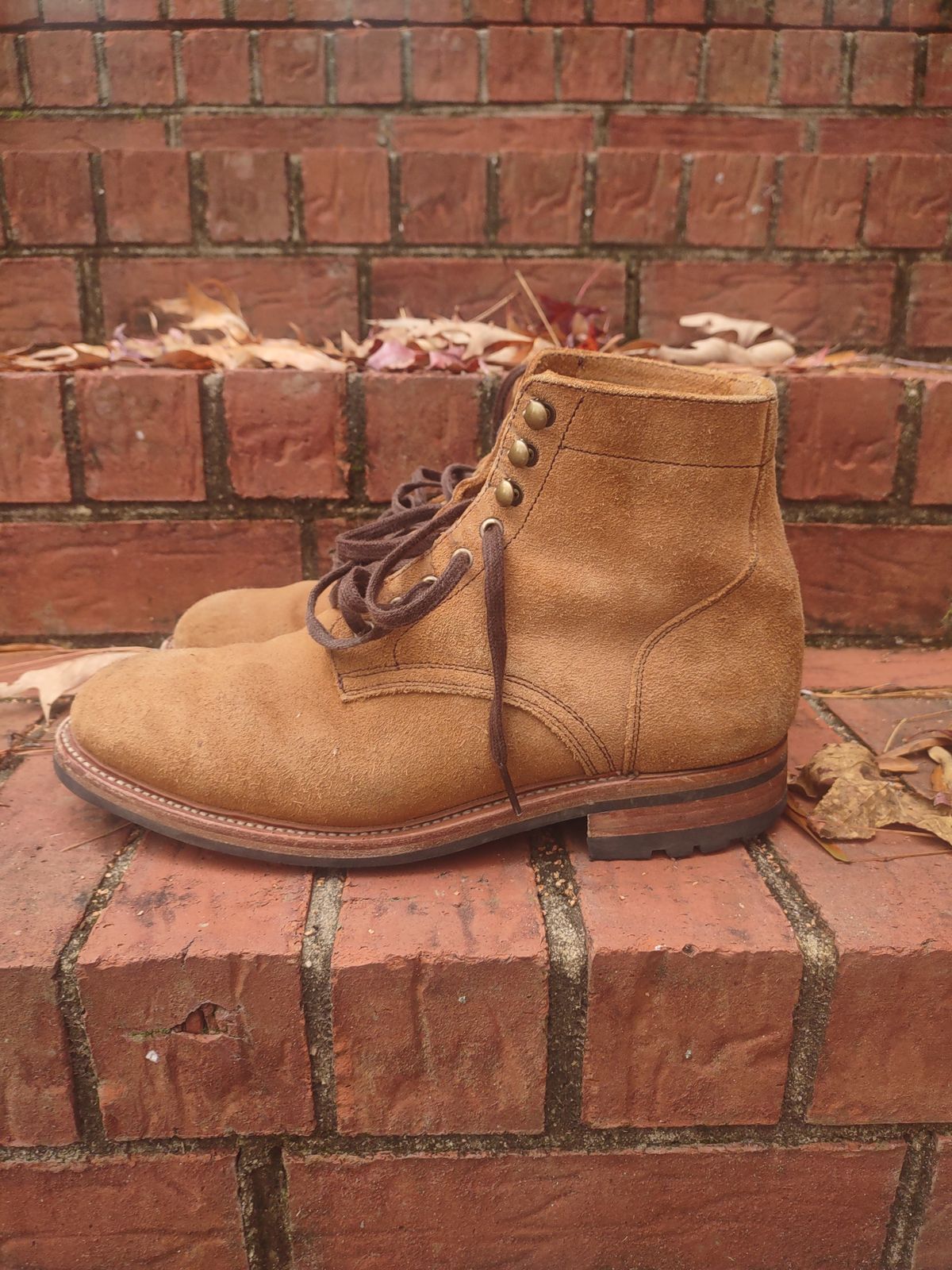 Photo by Roy on December 1, 2025 of the Parkhurst The Allen in S.B. Foot Dune Roughout Suede.