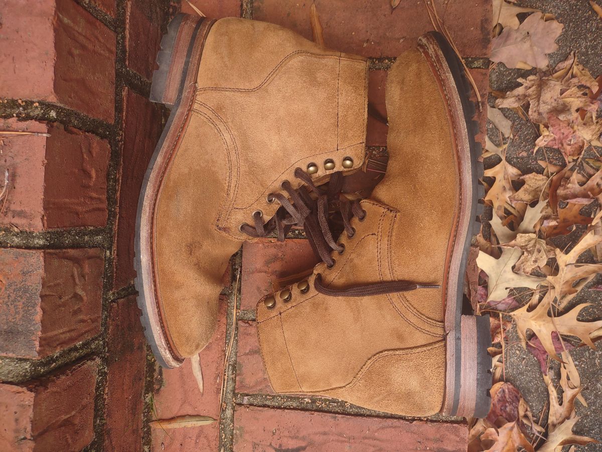 Photo by Roy on December 1, 2025 of the Parkhurst The Allen in S.B. Foot Dune Roughout Suede.