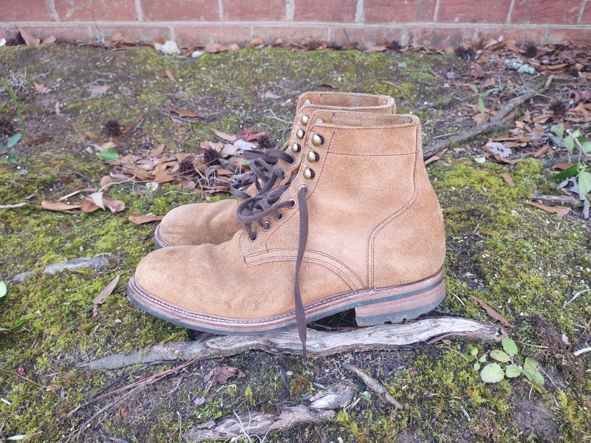 Photo by Roy on March 1, 2026 of the Parkhurst The Allen in S.B. Foot Dune Roughout Suede.