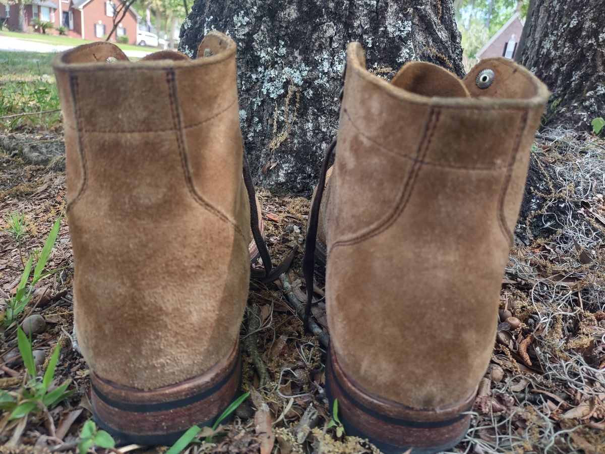 Photo by Roy on April 1, 2026 of the Parkhurst The Allen in S.B. Foot Dune Roughout Suede.