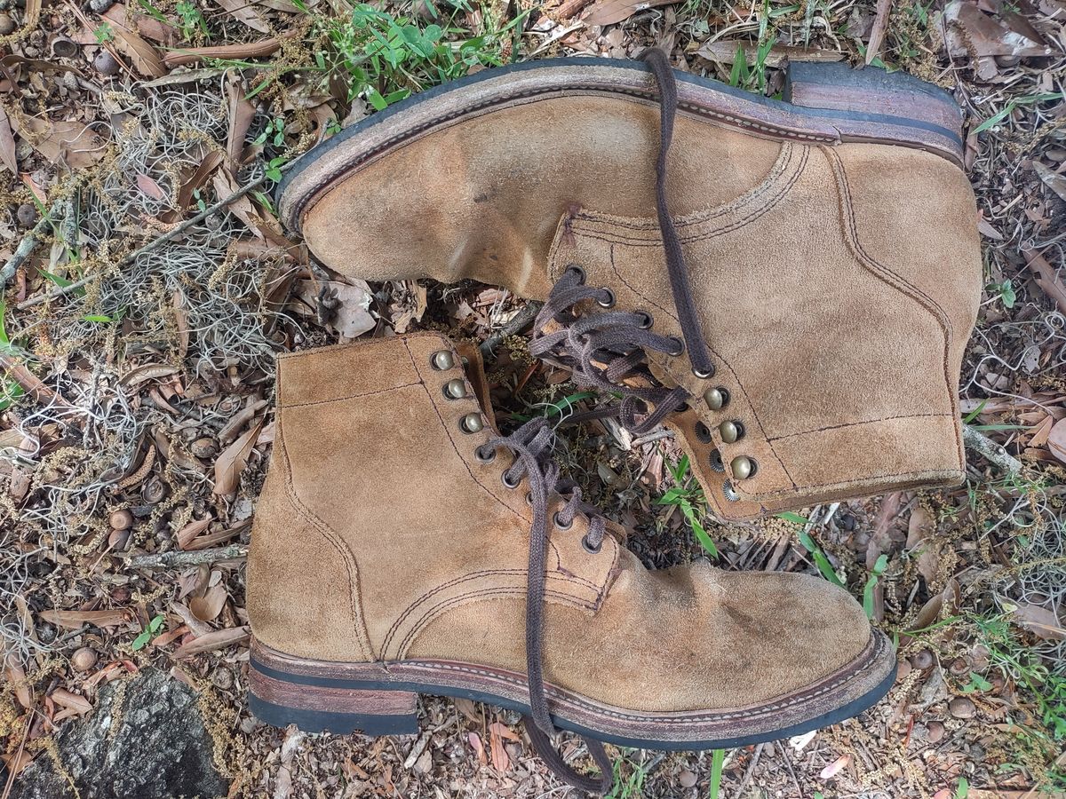 Photo by Roy on April 1, 2026 of the Parkhurst The Allen in S.B. Foot Dune Roughout Suede.