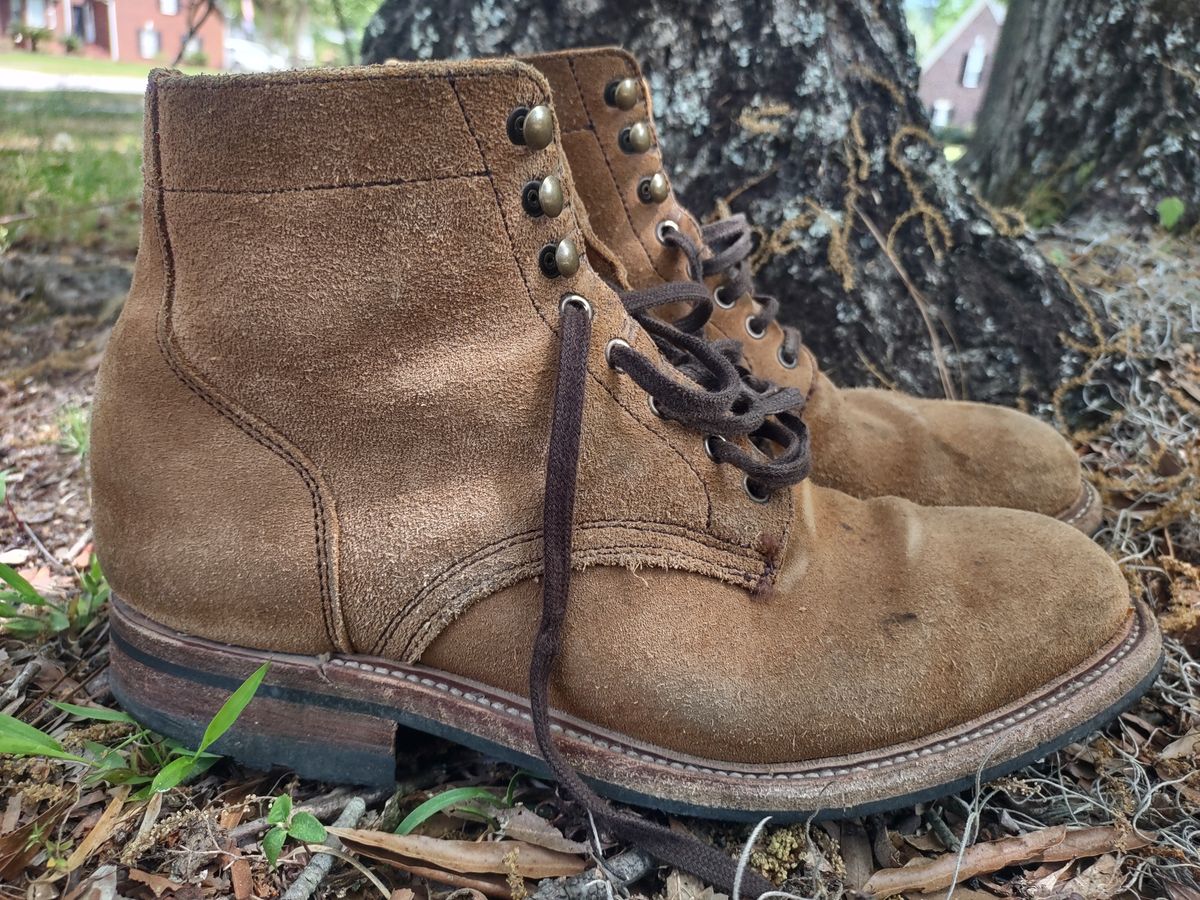 Photo by Roy on April 1, 2026 of the Parkhurst The Allen in S.B. Foot Dune Roughout Suede.