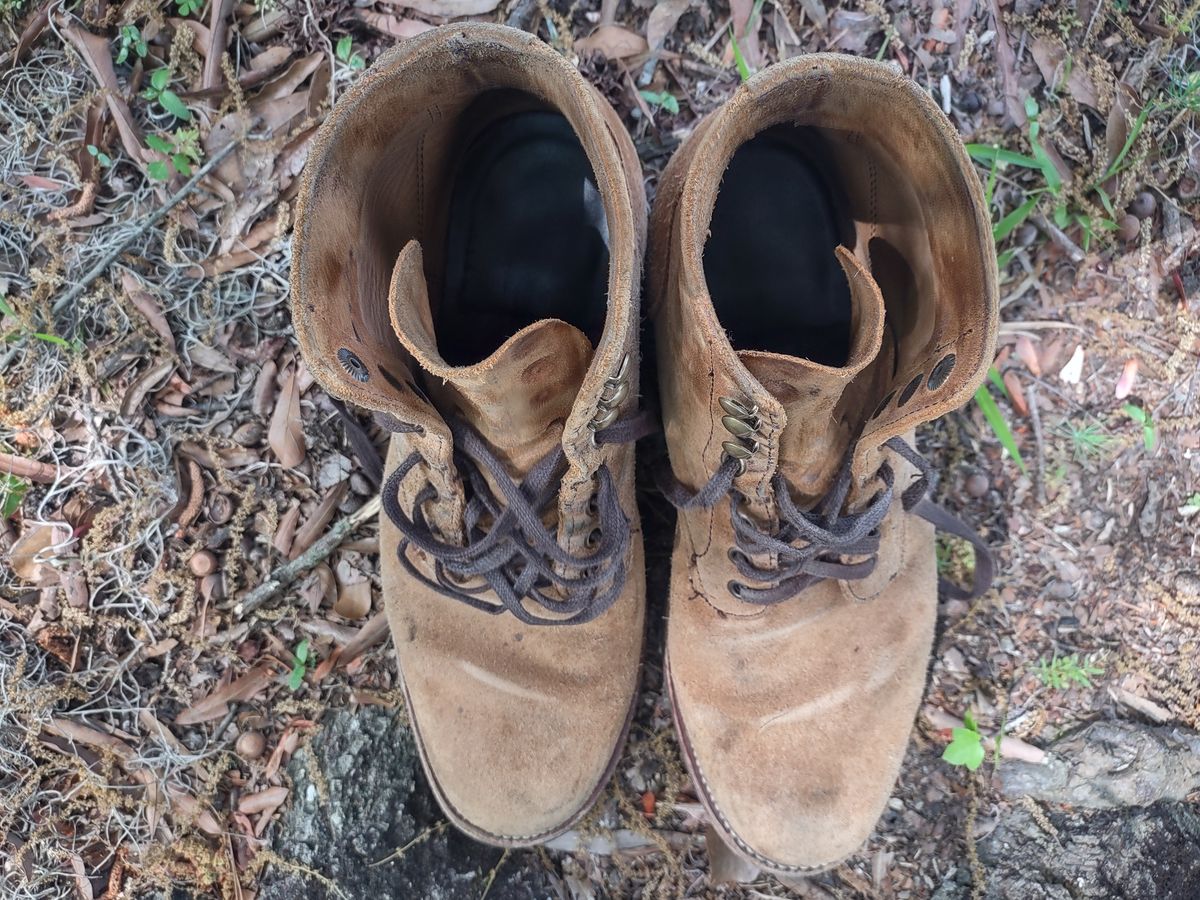 Photo by Roy on April 1, 2026 of the Parkhurst The Allen in S.B. Foot Dune Roughout Suede.