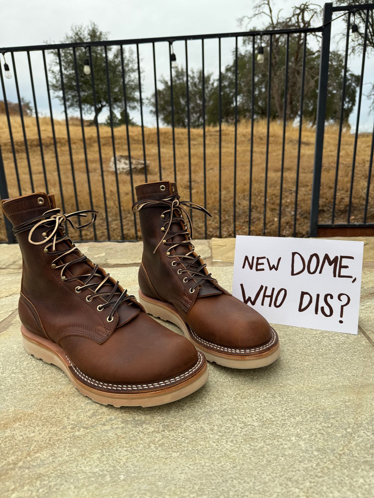 Photo by Shipwrx on October 1, 2025 of the Nicks Traveler in Horween Orange Predator.