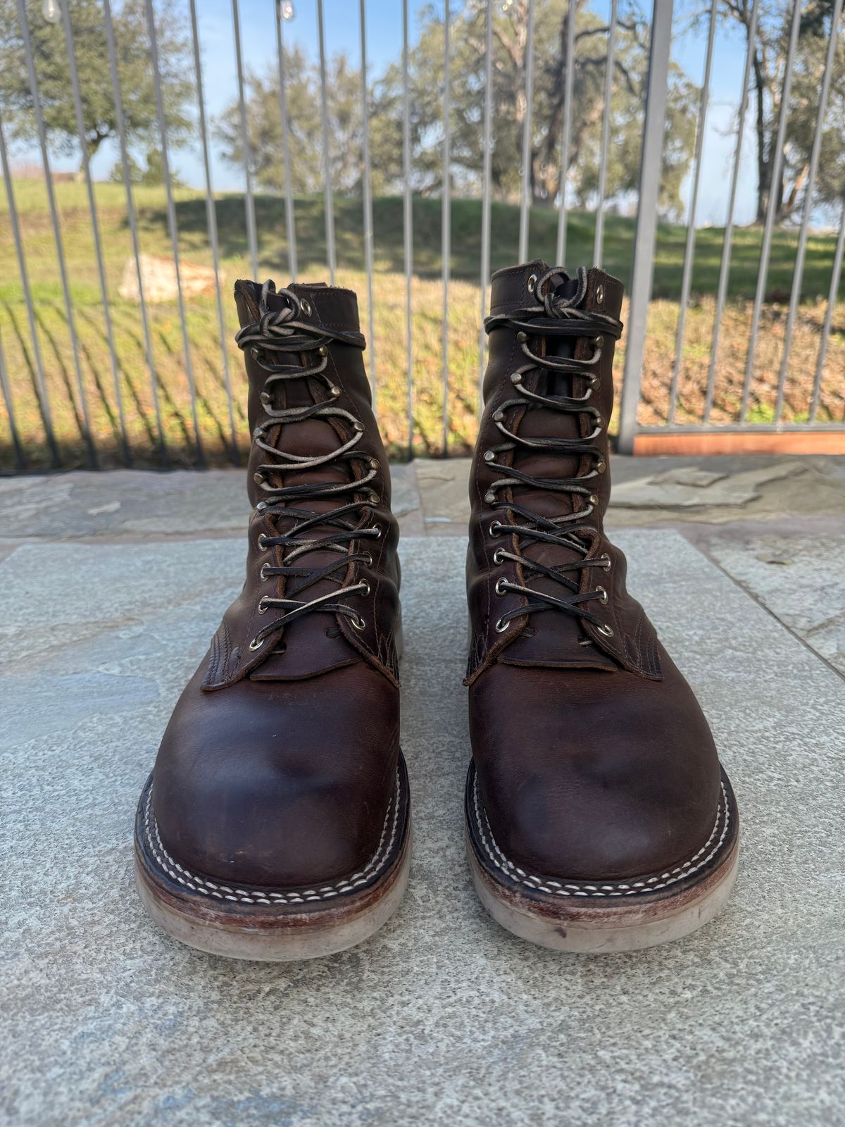 Photo by Shipwrx on December 2, 2025 of the Nicks Traveler in Horween Orange Predator.