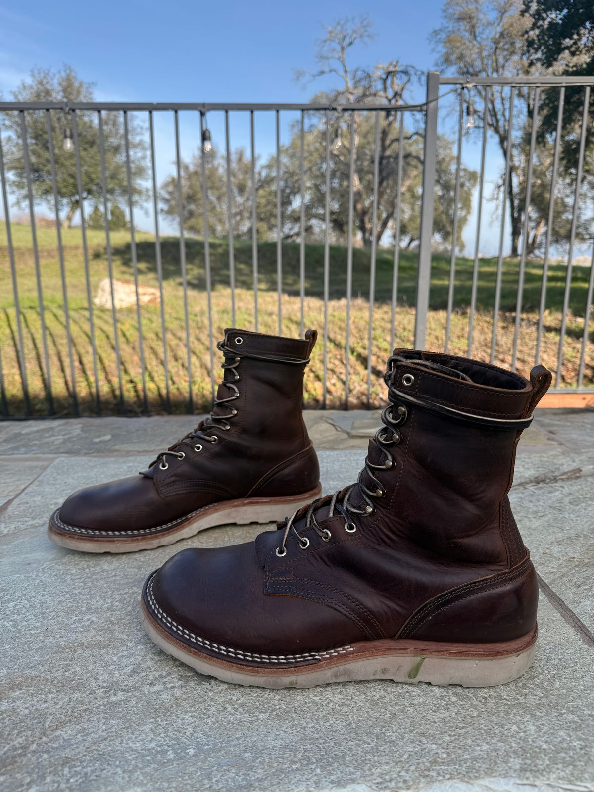 Photo by Shipwrx on December 2, 2025 of the Nicks Traveler in Horween Orange Predator.