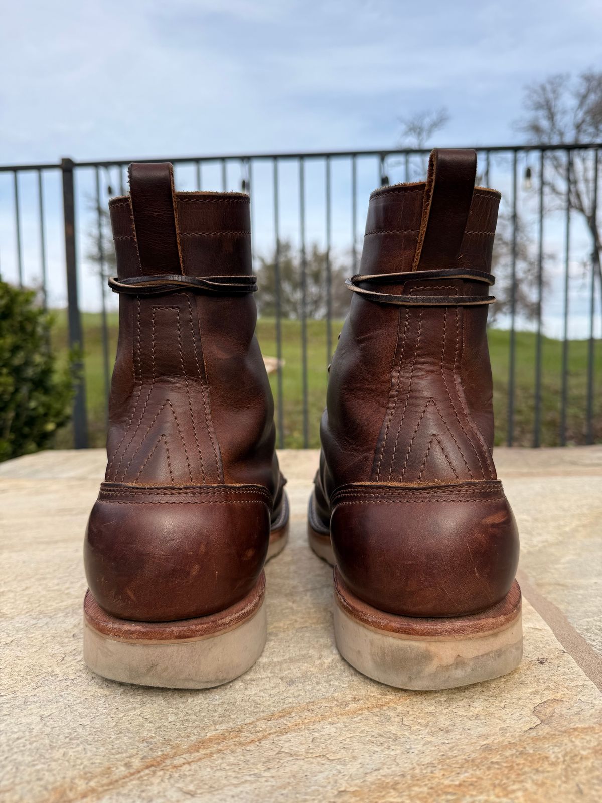 Photo by Shipwrx on January 2, 2026 of the Nicks Traveler in Horween Orange Predator.