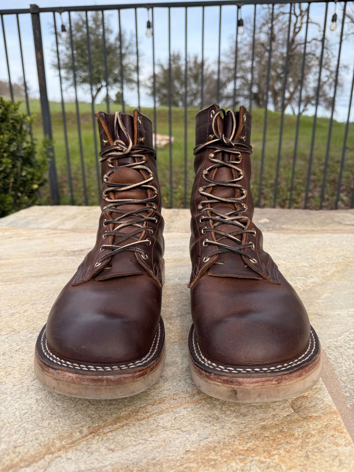 Photo by Shipwrx on January 2, 2026 of the Nicks Traveler in Horween Orange Predator.