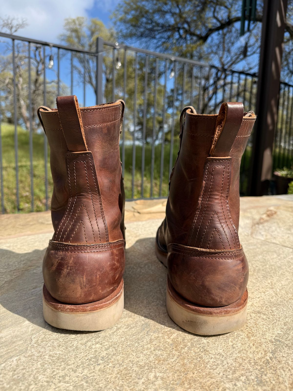 Photo by Shipwrx on March 2, 2026 of the Nicks Traveler in Horween Orange Predator.