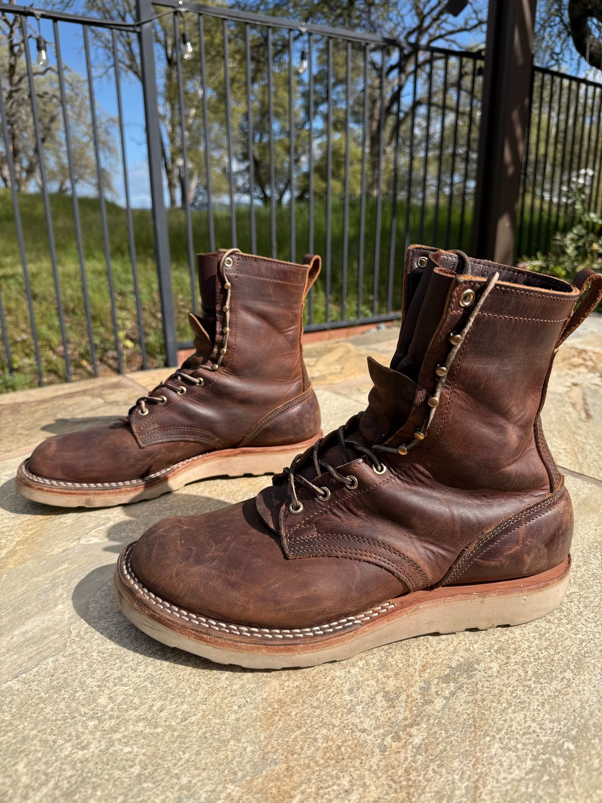 Photo by Shipwrx on March 2, 2026 of the Nicks Traveler in Horween Orange Predator.