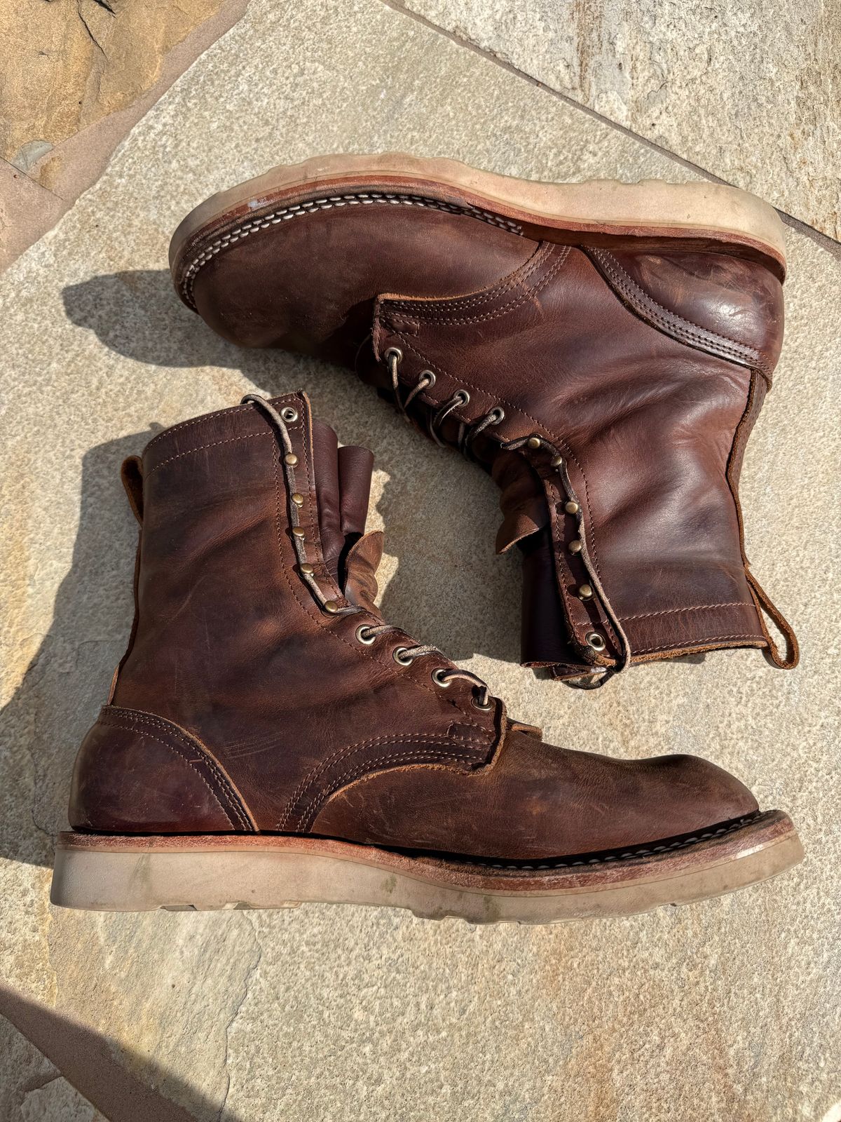 Photo by Shipwrx on March 2, 2026 of the Nicks Traveler in Horween Orange Predator.