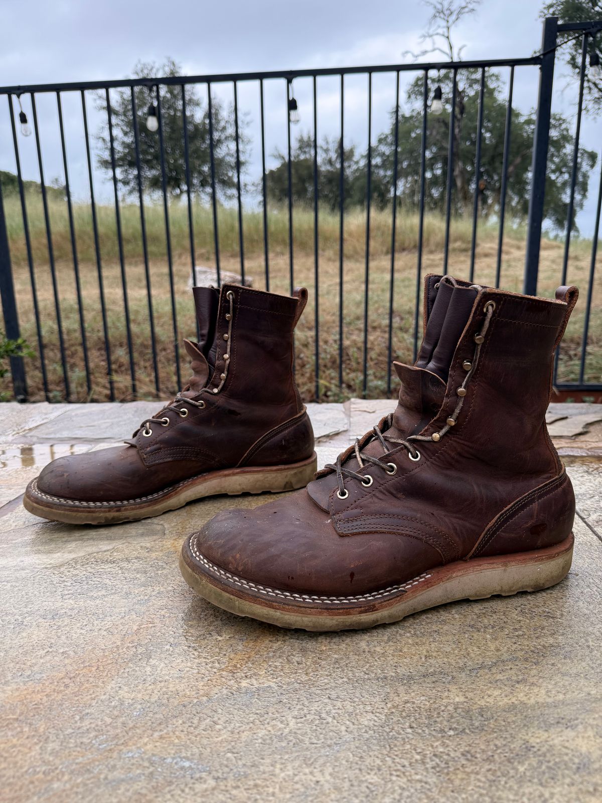 Photo by Shipwrx on April 1, 2026 of the Nicks Traveler in Horween Orange Predator.