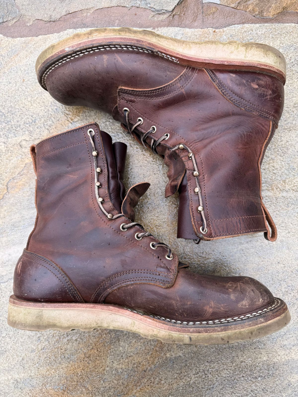 Photo by Shipwrx on April 1, 2026 of the Nicks Traveler in Horween Orange Predator.