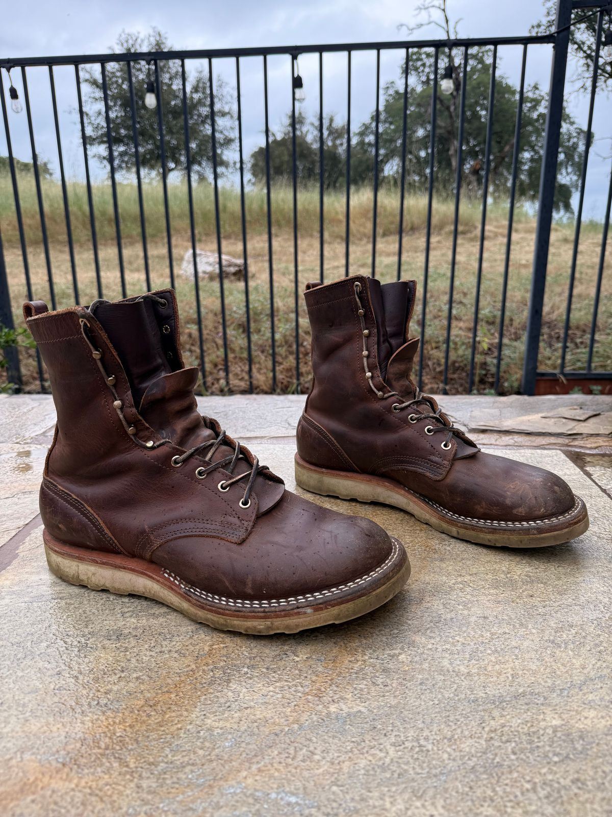 Photo by Shipwrx on April 1, 2026 of the Nicks Traveler in Horween Orange Predator.