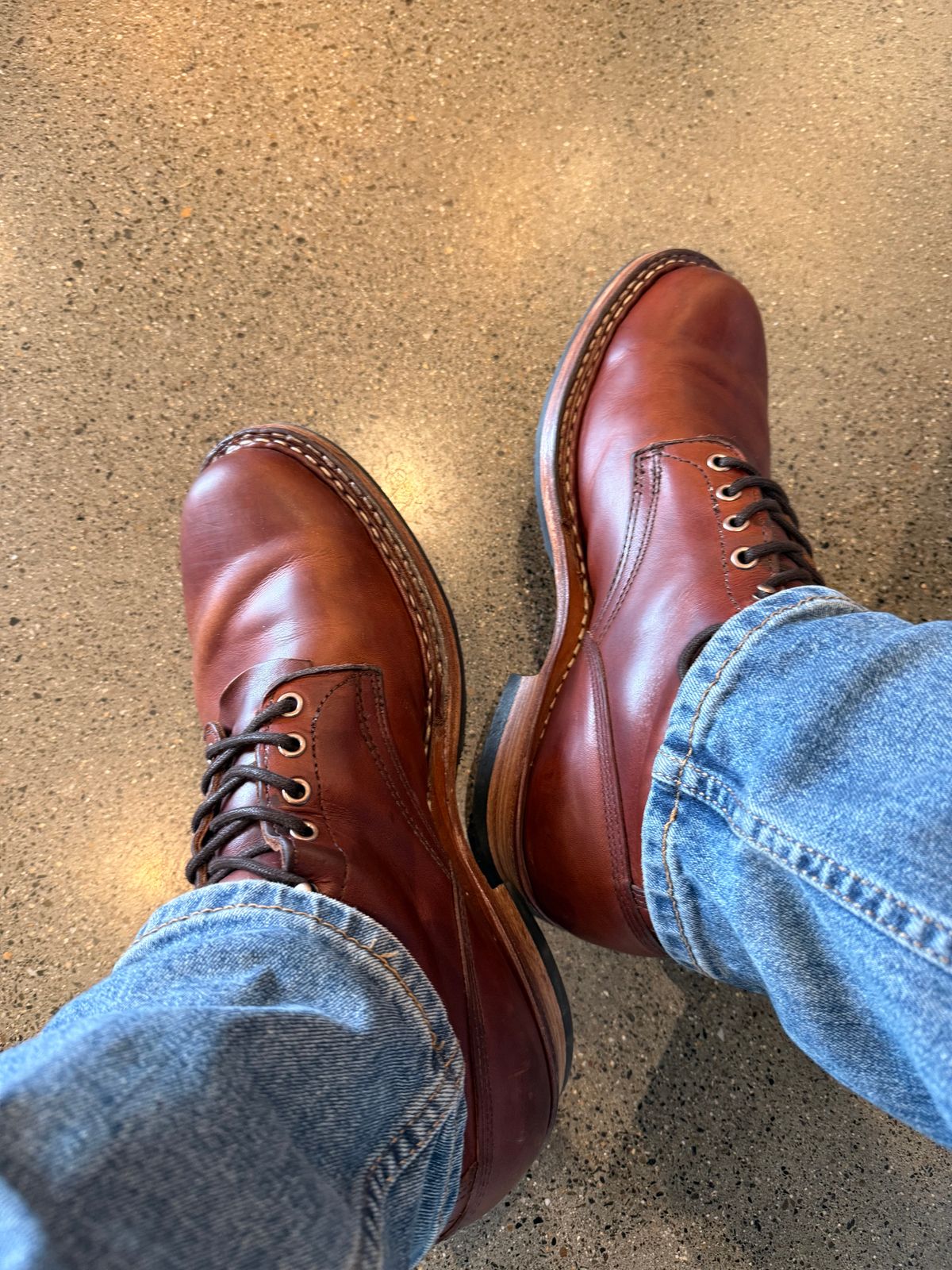 Photo by Shipwrx on February 6, 2026 of the White's Bounty Hunter in Wickett & Craig Tan Oiled Latigo.