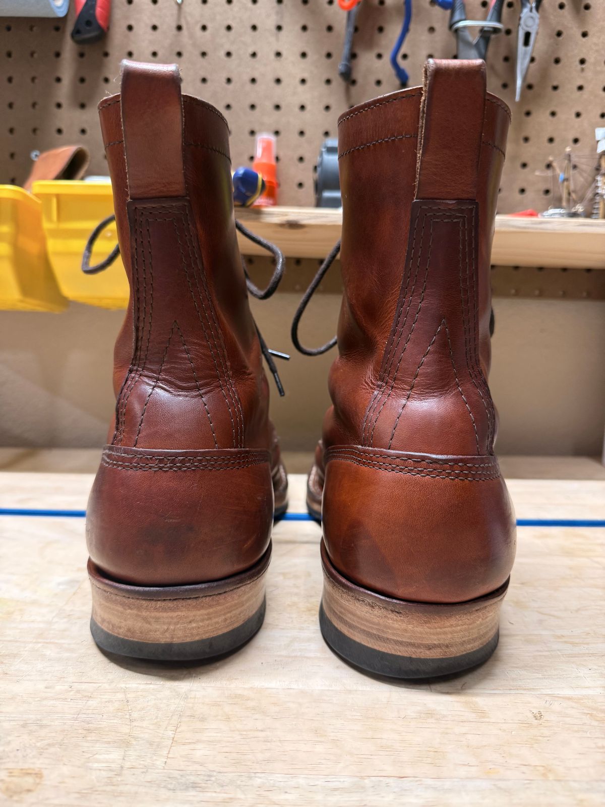 Photo by Shipwrx on February 6, 2026 of the White's Bounty Hunter in Wickett & Craig Tan Oiled Latigo.