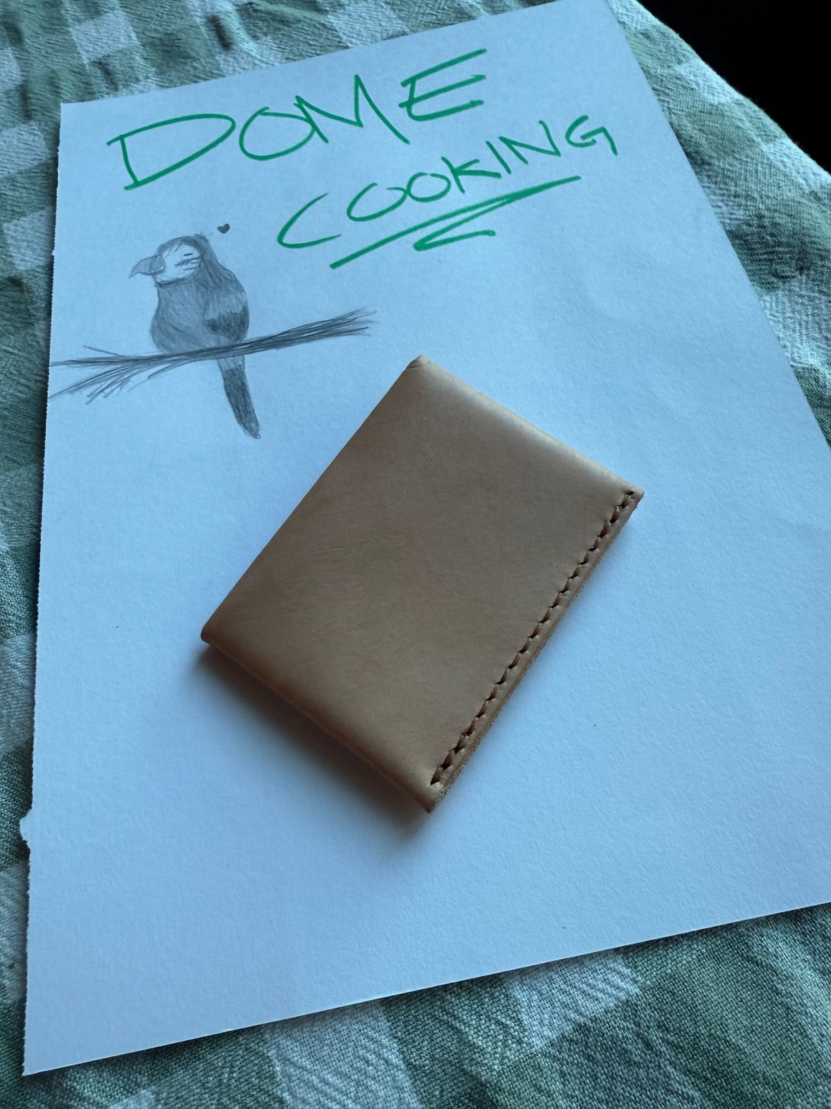 Photo by Shipwrx on November 2, 2025 of the Ship John Foley Card Wallet in Natural.