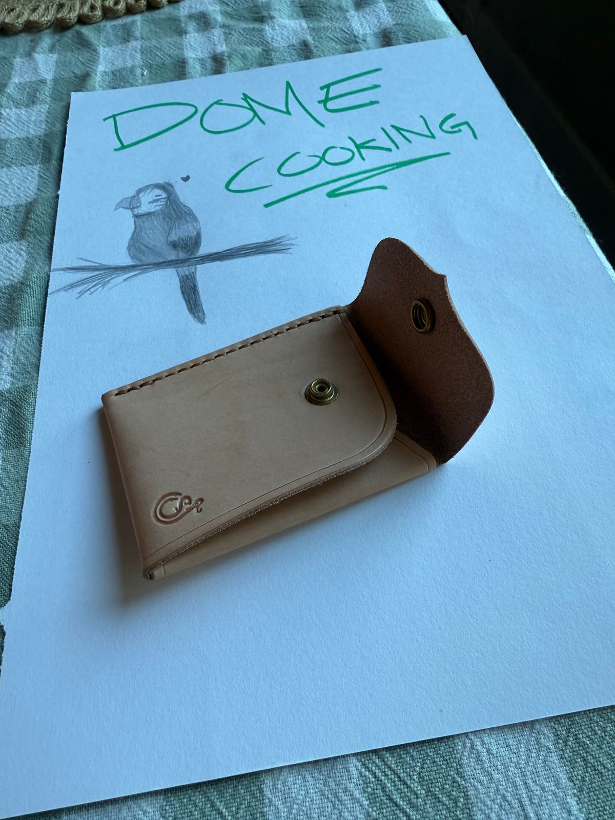 Photo by Shipwrx on November 2, 2025 of the Ship John Foley Card Wallet in Natural.