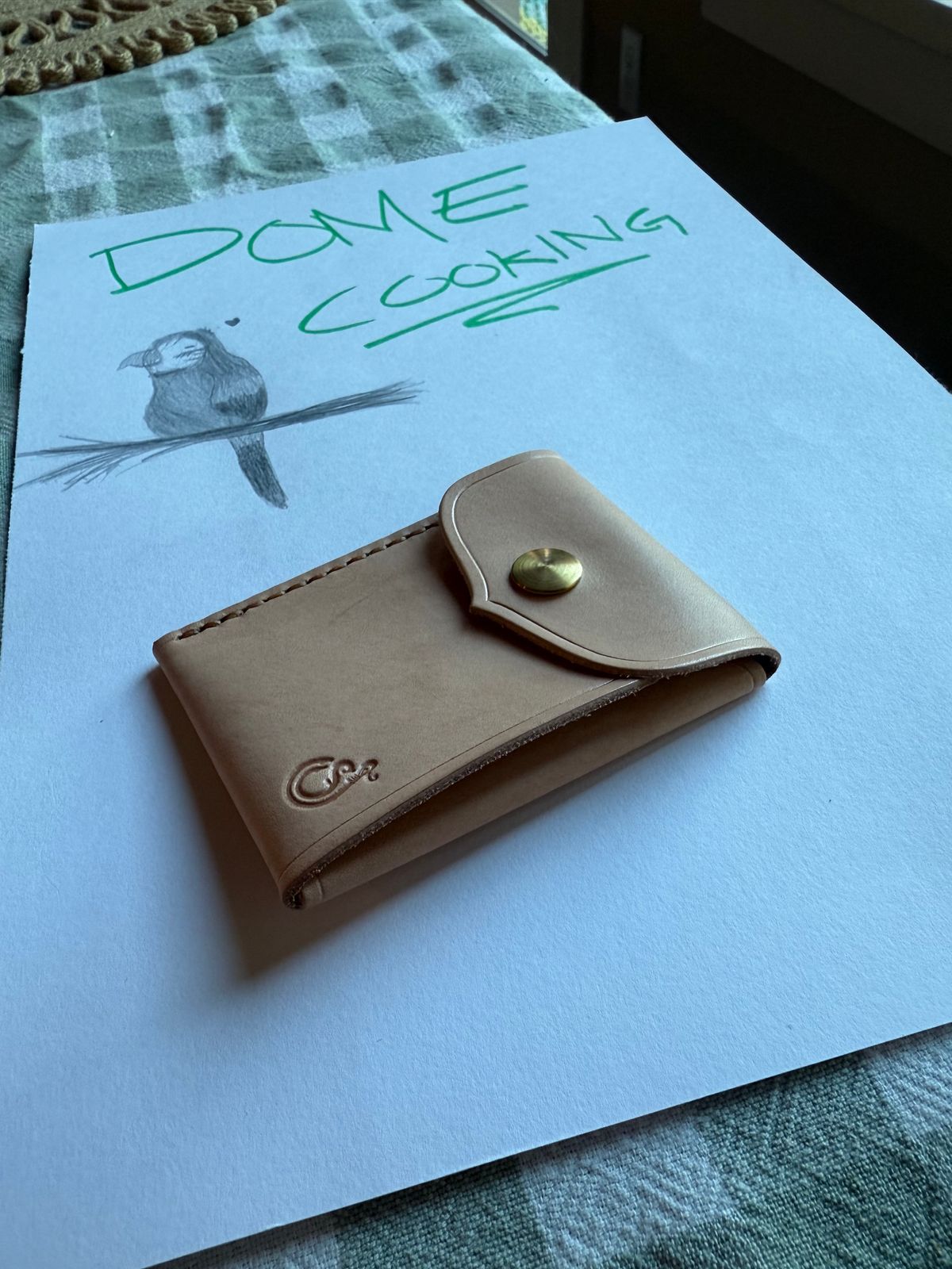 Photo by Shipwrx on November 2, 2025 of the Ship John Foley Card Wallet in Natural.