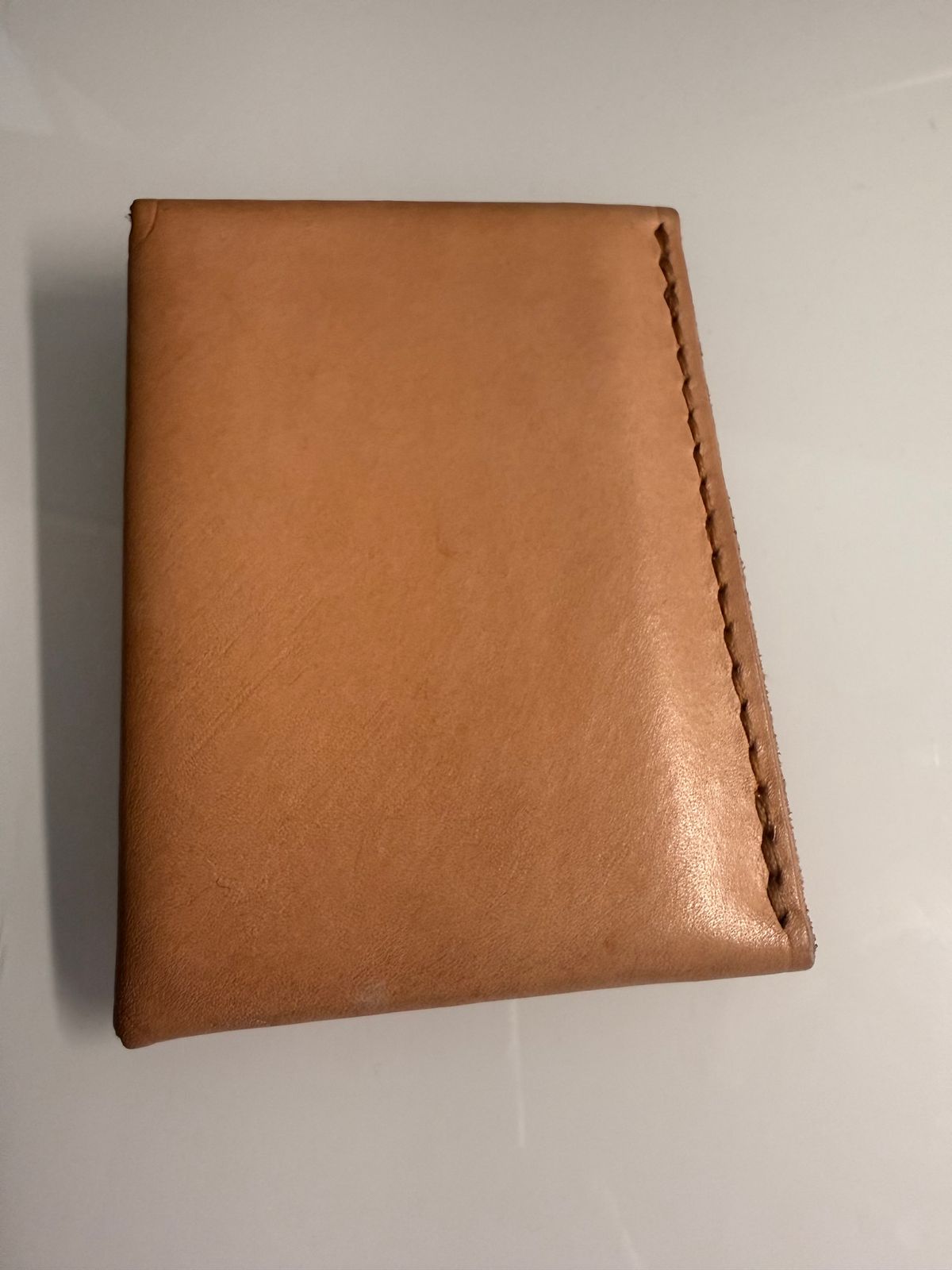 Photo by Shipwrx on December 2, 2025 of the Ship John Foley Card Wallet in Natural.