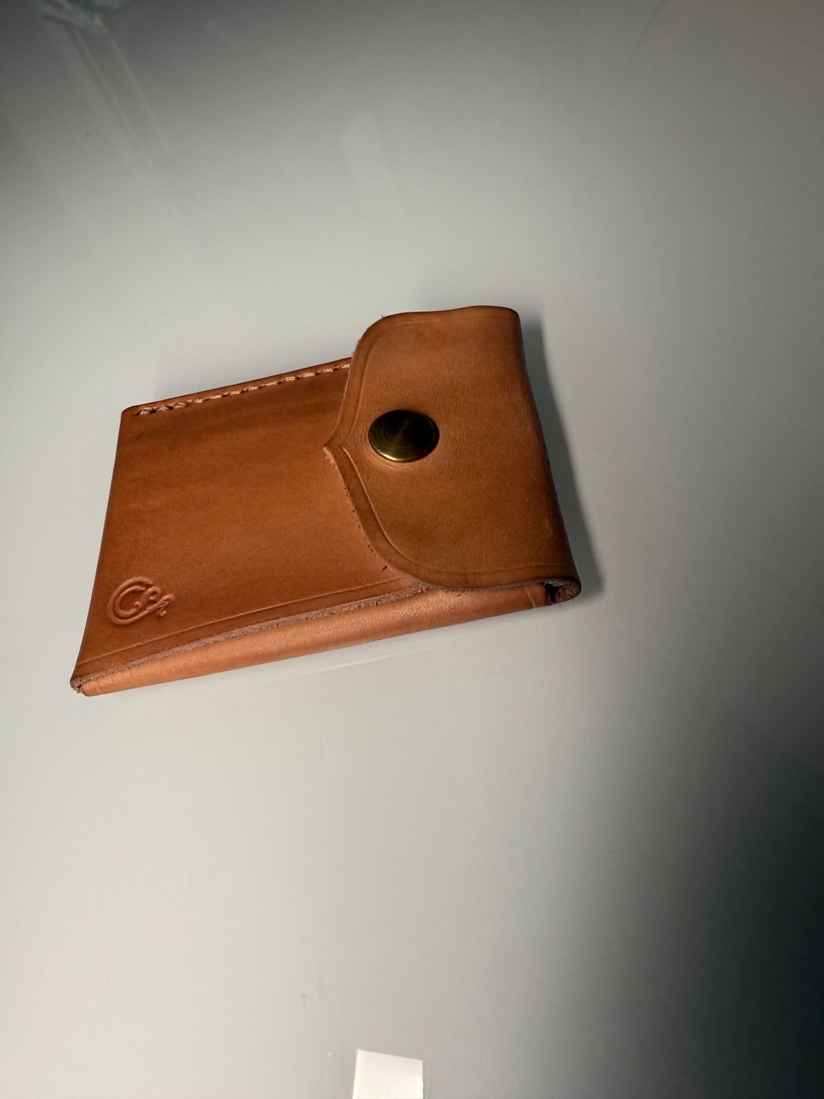 Photo by Shipwrx on January 2, 2026 of the Ship John Foley Card Wallet in Natural.
