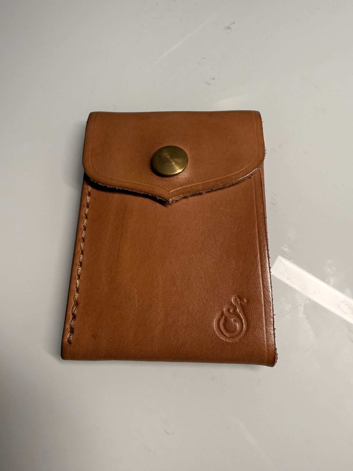 Photo by Shipwrx on February 2, 2026 of the Ship John Foley Card Wallet in Natural.