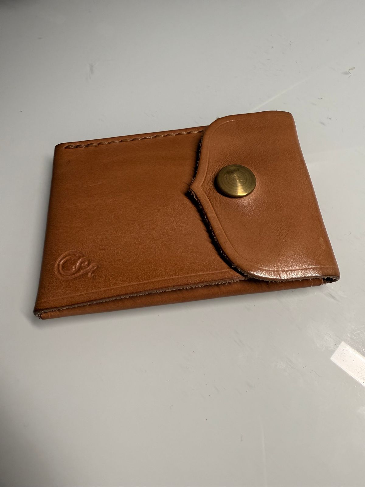 Photo by Shipwrx on February 2, 2026 of the Ship John Foley Card Wallet in Natural.