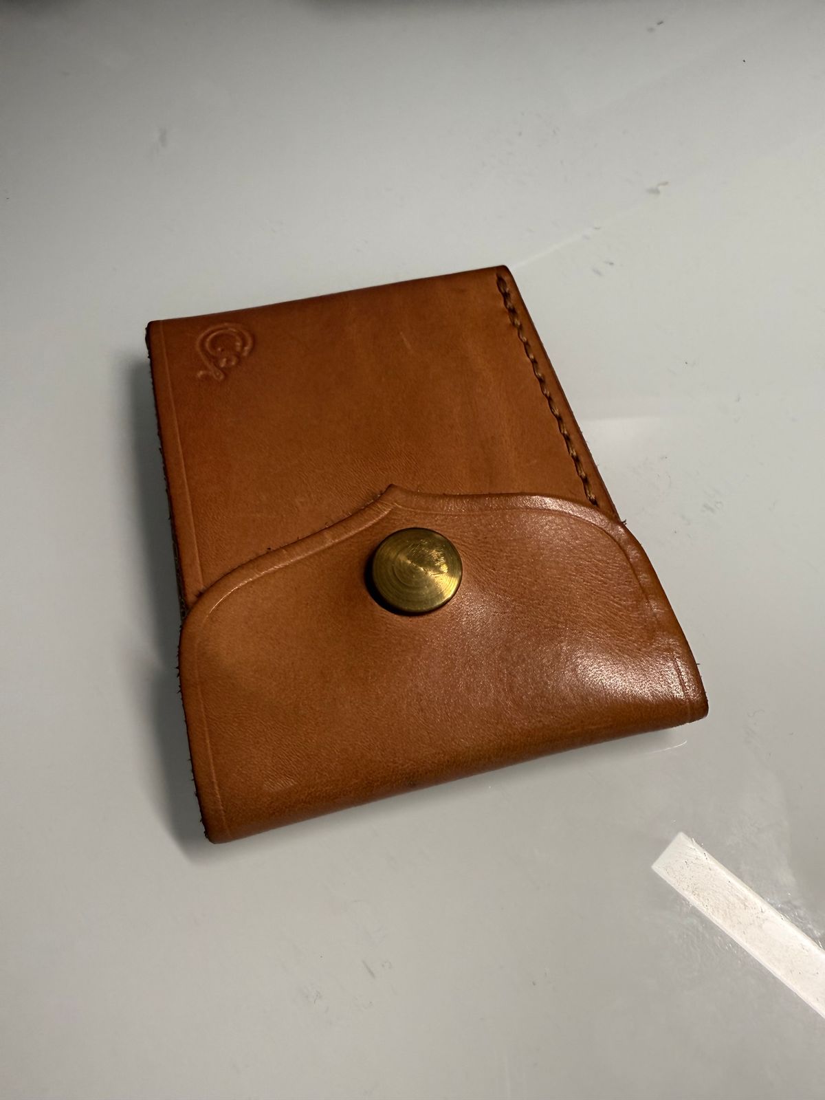 Photo by Shipwrx on February 2, 2026 of the Ship John Foley Card Wallet in Natural.