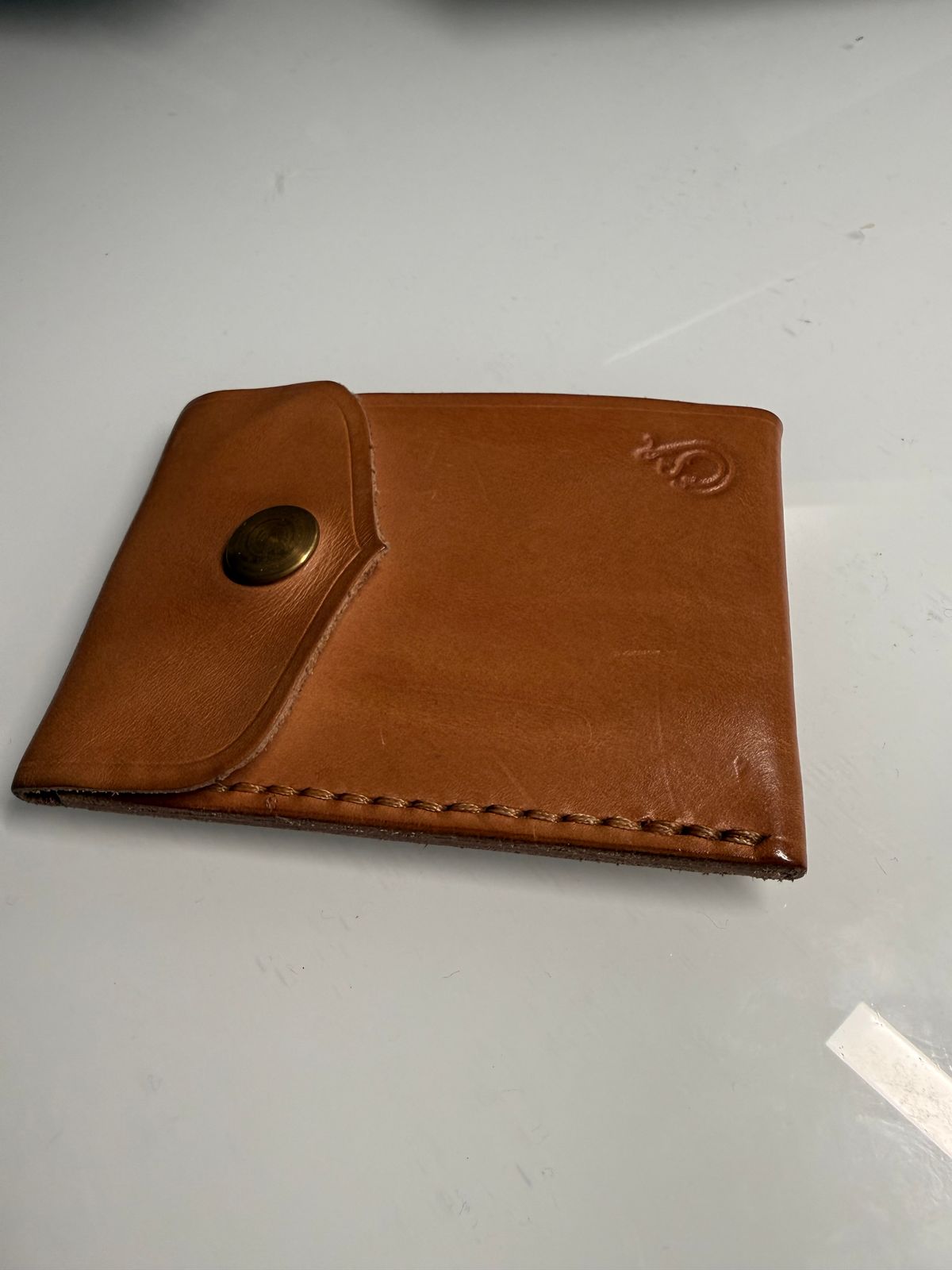 Photo by Shipwrx on February 2, 2026 of the Ship John Foley Card Wallet in Natural.