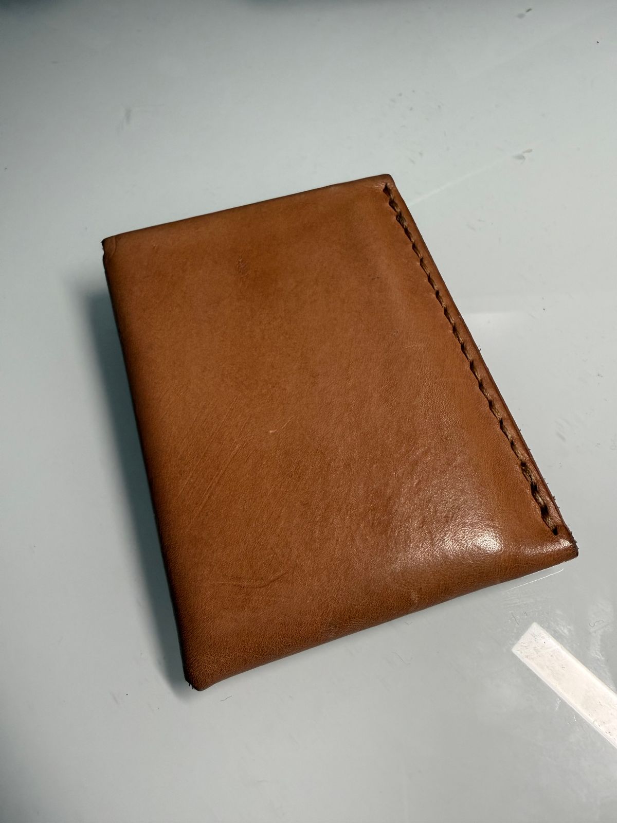 Photo by Shipwrx on February 2, 2026 of the Ship John Foley Card Wallet in Natural.