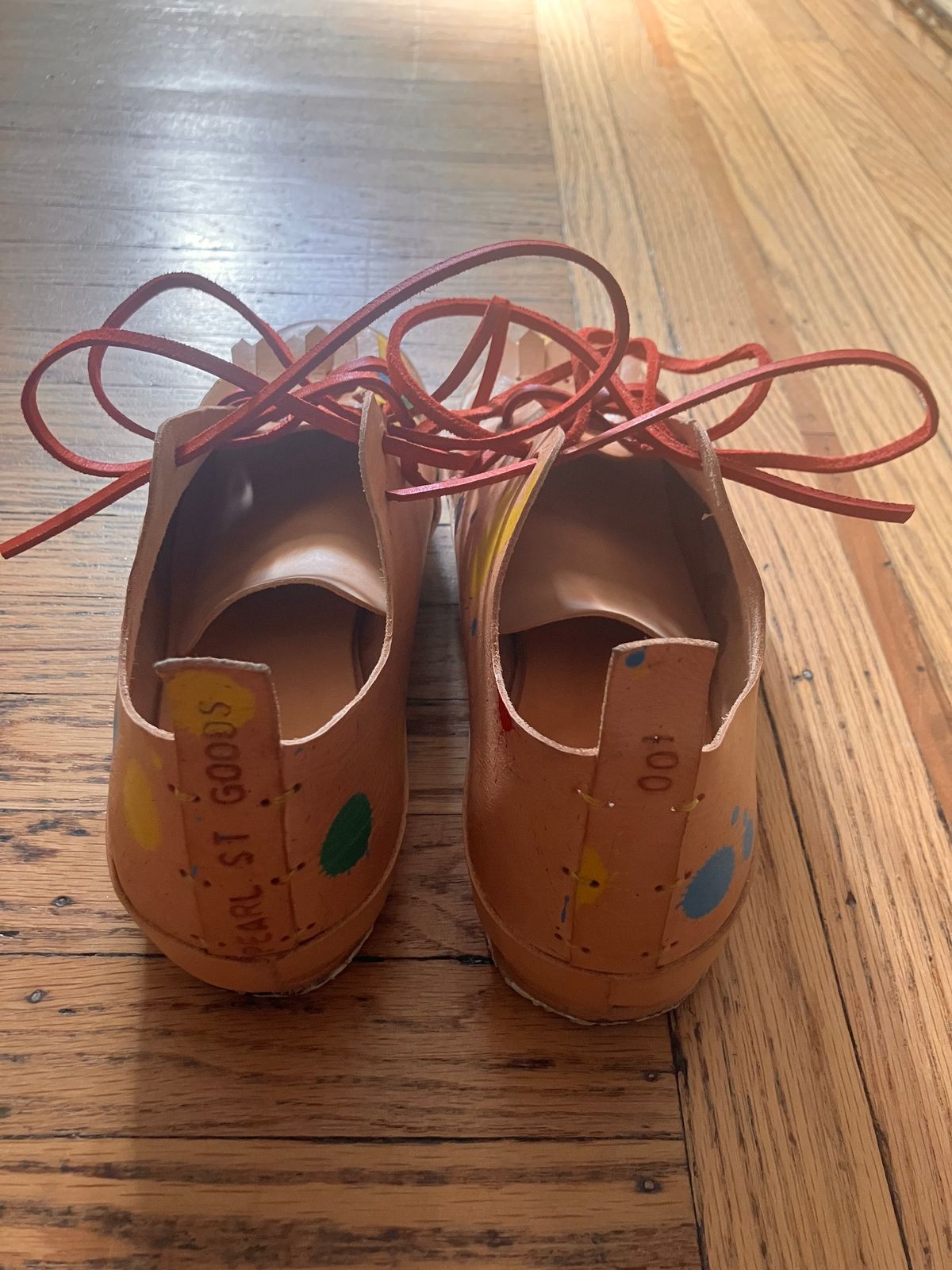 Photo by smalls.and.co on October 15, 2024 of the Smalls & co Sneaker in Vegtable Tanned leather.