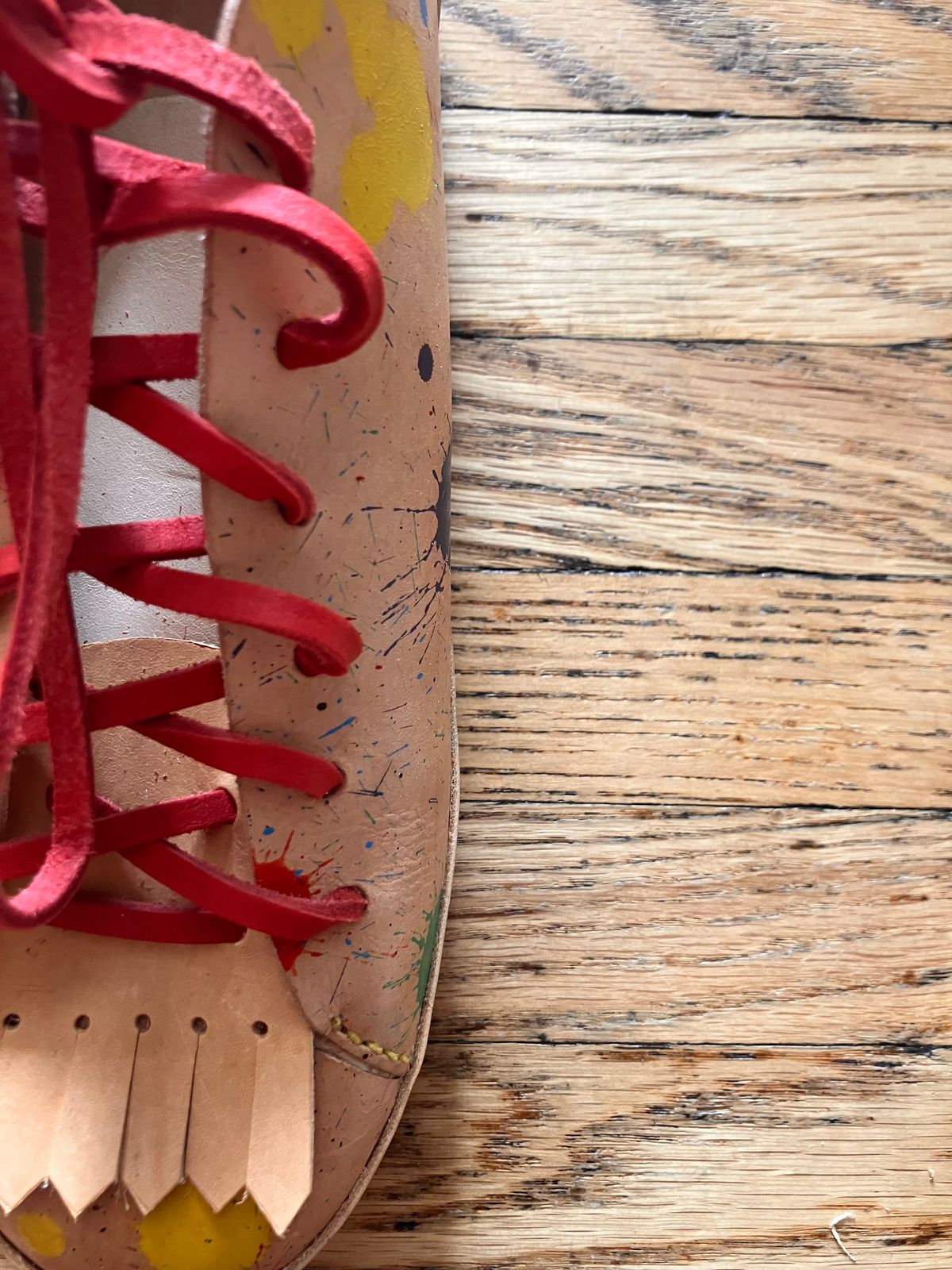Photo by smalls.and.co on October 15, 2024 of the Smalls & co Sneaker in Vegtable Tanned leather.