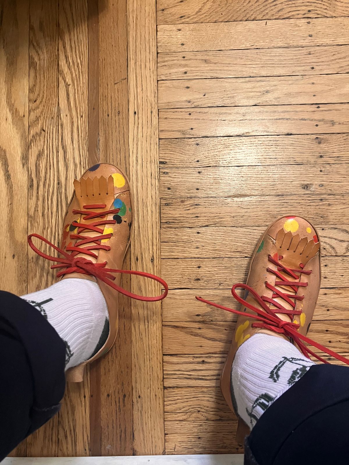 Photo by smalls.and.co on October 26, 2024 of the Smalls & co Sneaker in Vegtable Tanned leather.