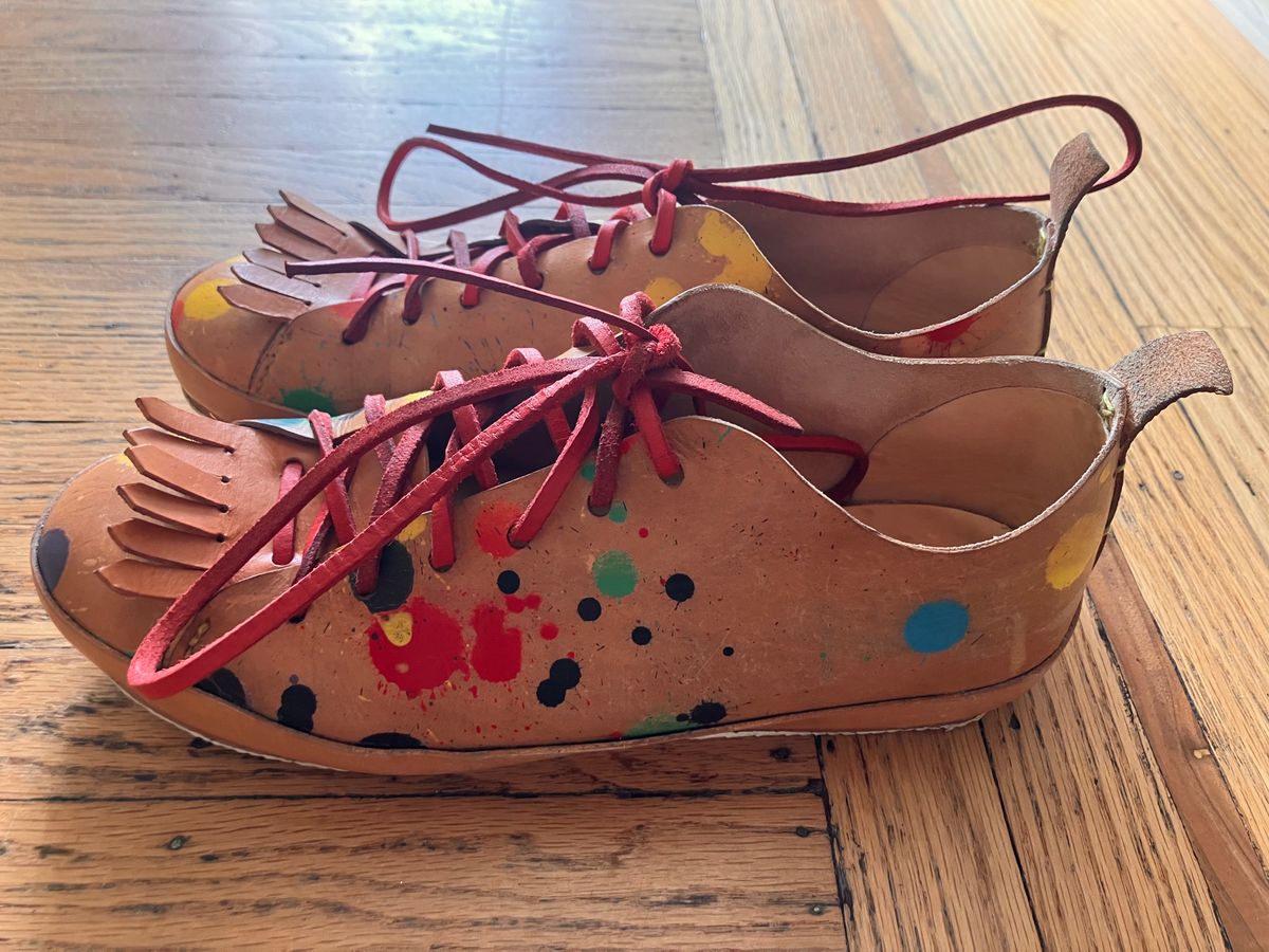 Photo by smalls.and.co on November 5, 2024 of the Smalls & co Sneaker in Vegtable Tanned leather.
