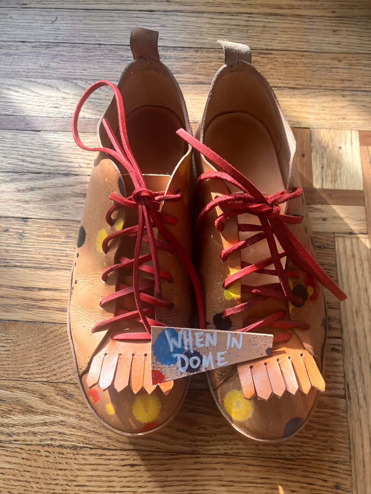 Photo by smalls.and.co on November 5, 2024 of the Smalls & co Sneaker in Vegtable Tanned leather.