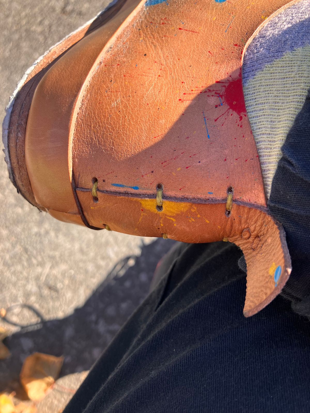 Photo by smalls.and.co on November 9, 2024 of the Smalls & co Sneaker in Vegtable Tanned leather.