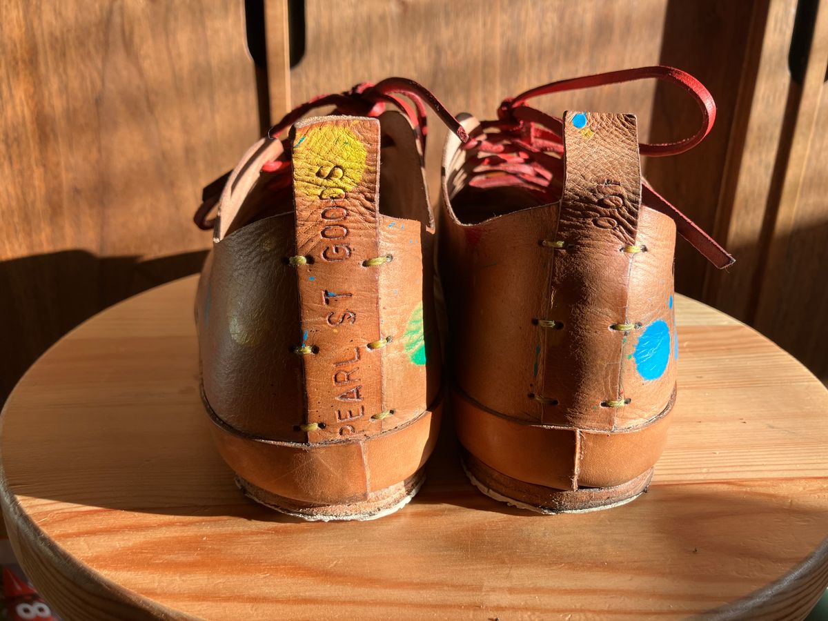 Photo by smalls.and.co on December 5, 2024 of the Smalls & co Sneaker in Vegtable Tanned leather.