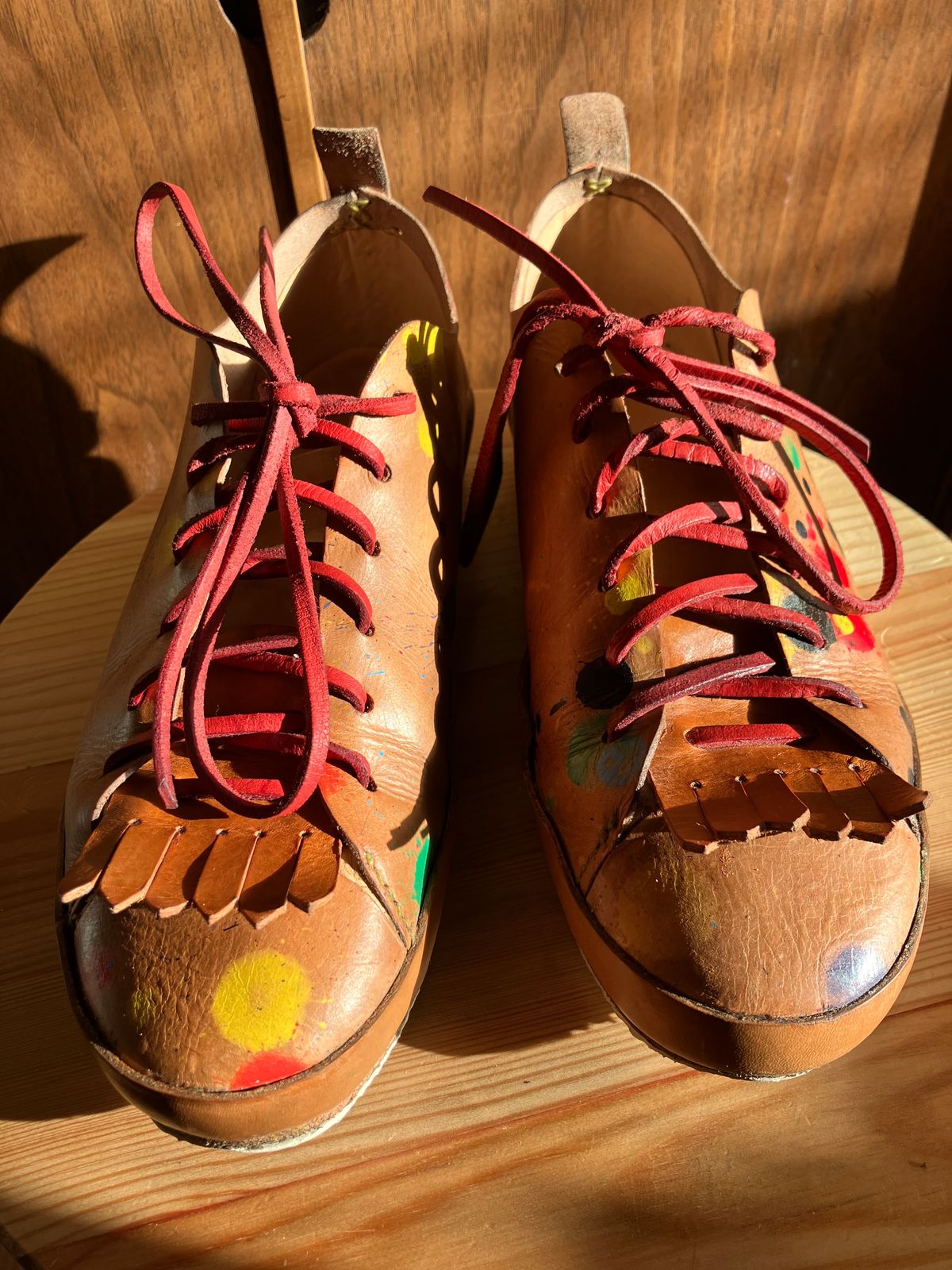 Photo by smalls.and.co on December 5, 2024 of the Smalls & co Sneaker in Vegtable Tanned leather.