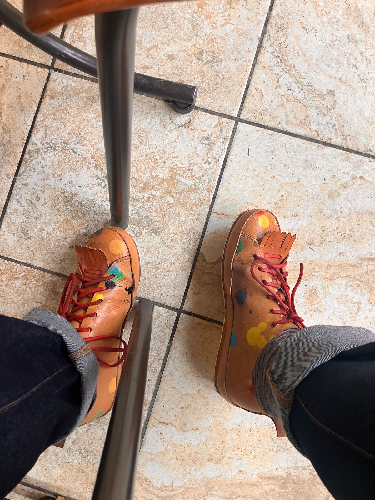 Photo by smalls.and.co on January 13, 2025 of the Smalls & co Sneaker in Vegtable Tanned leather.