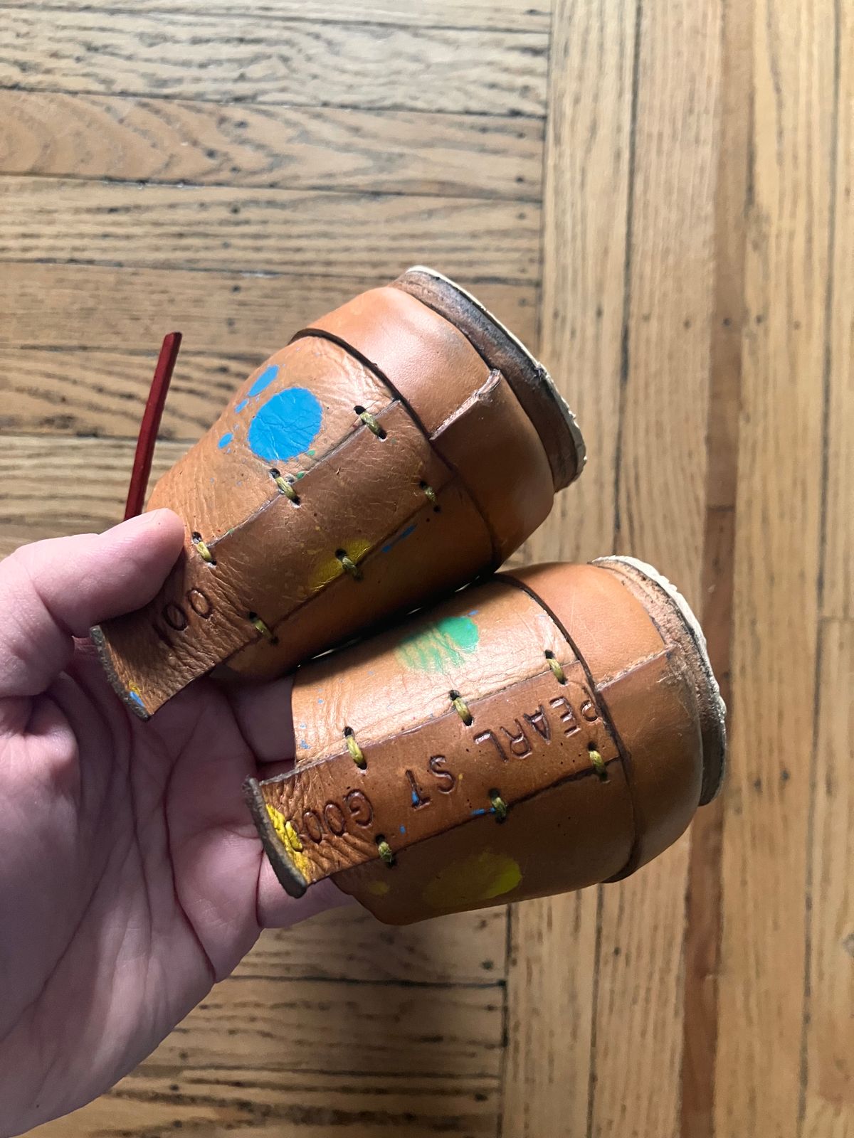 Photo by smalls.and.co on February 4, 2025 of the Smalls & co Sneaker in Vegtable Tanned leather.