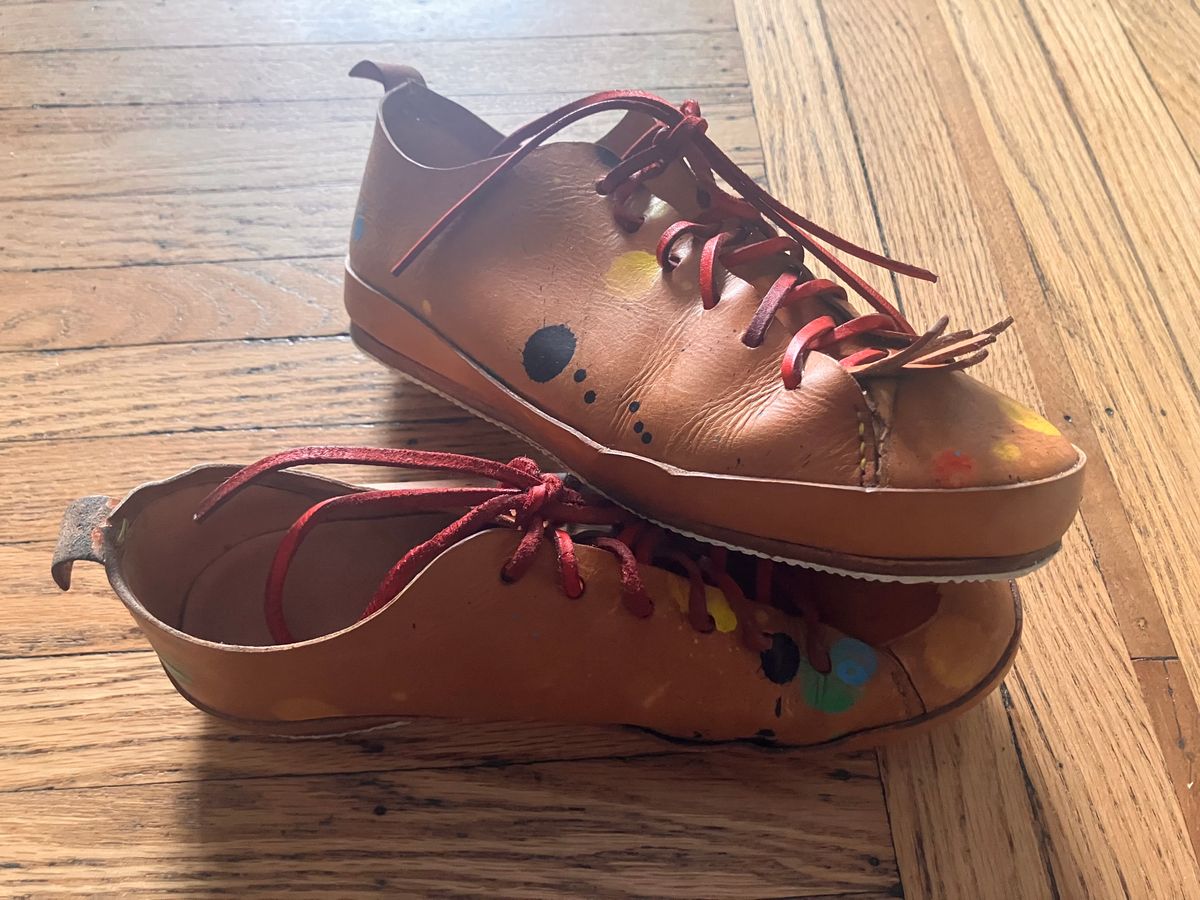 Photo by smalls.and.co on February 4, 2025 of the Smalls & co Sneaker in Vegtable Tanned leather.
