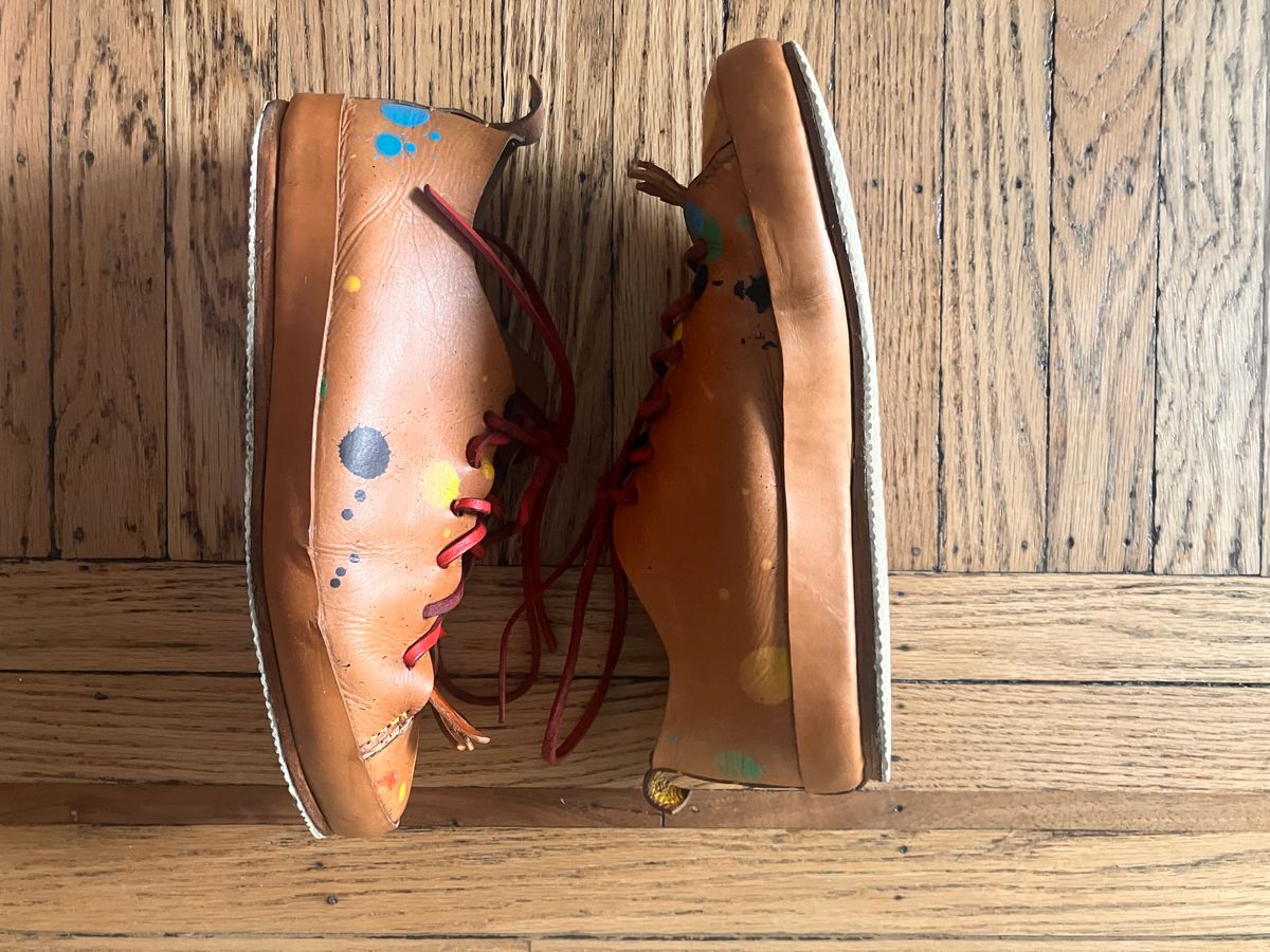 Photo by smalls.and.co on February 4, 2025 of the Smalls & co Sneaker in Vegtable Tanned leather.
