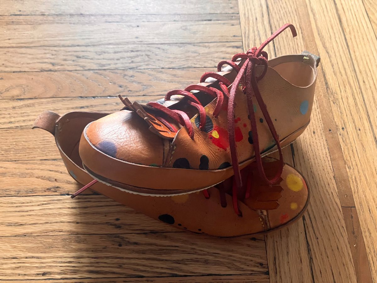 Photo by smalls.and.co on February 4, 2025 of the Smalls & co Sneaker in Vegtable Tanned leather.