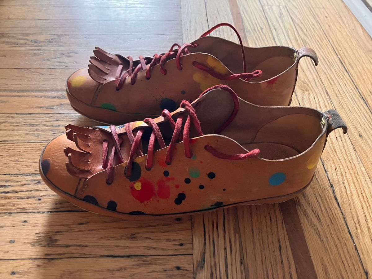 Photo by smalls.and.co on April 5, 2025 of the Smalls & co Sneaker in Vegtable Tanned leather.