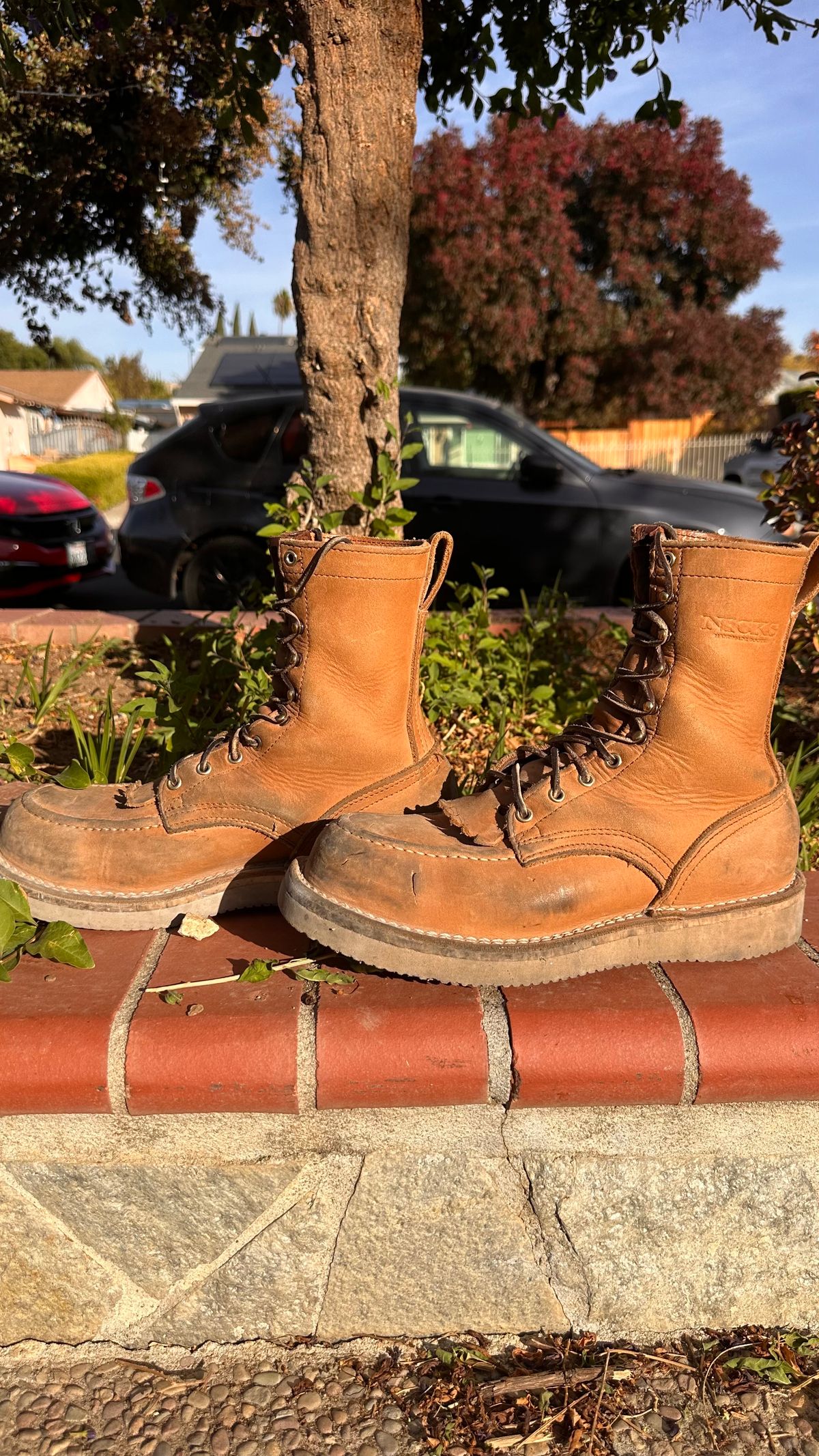 Photo by KuKuSparky on November 6, 2024 of the Nicks Moc Toe Pro in Seidel 1964 Tan.
