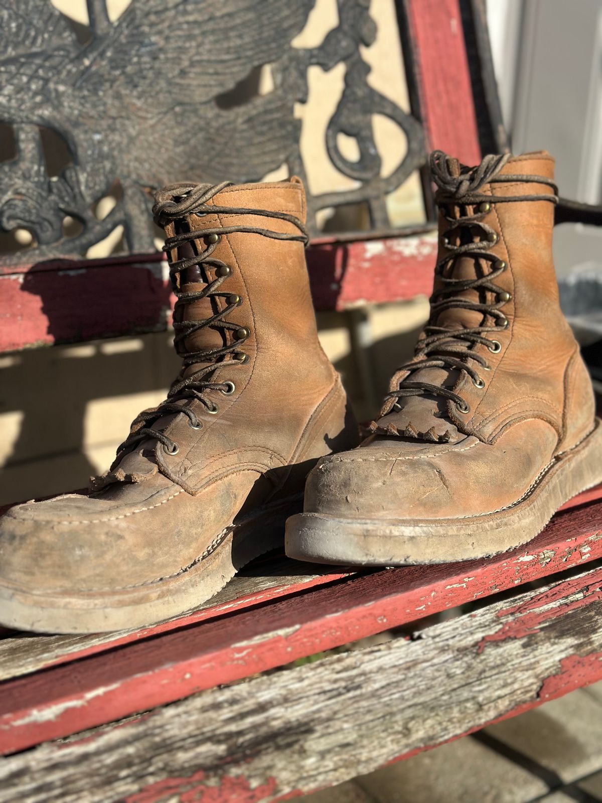 Photo by KuKuSparky on January 5, 2025 of the Nicks Moc Toe Pro in Seidel 1964 Tan.