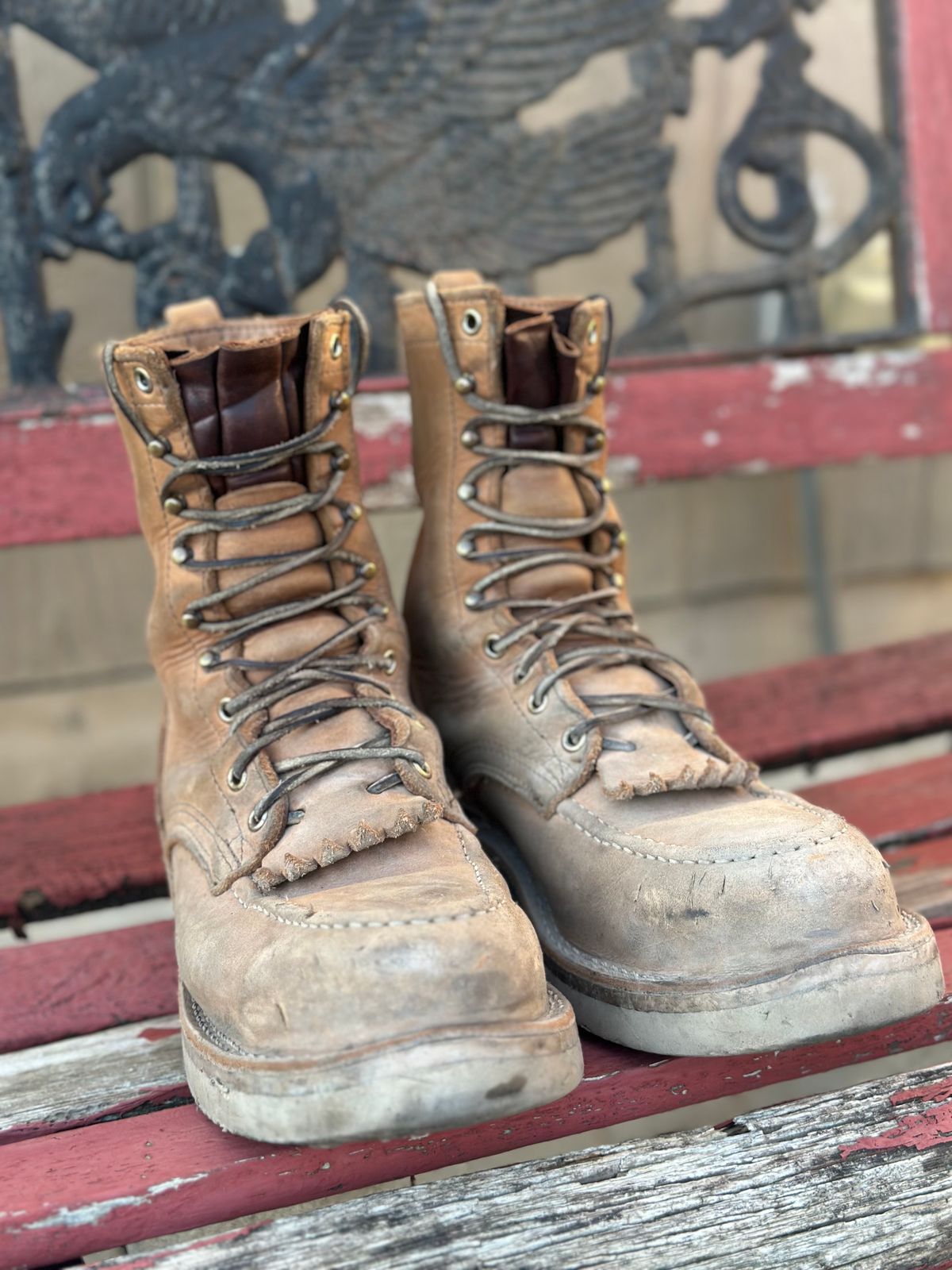 Photo by KuKuSparky on February 6, 2025 of the Nicks Moc Toe Pro in Seidel 1964 Tan.