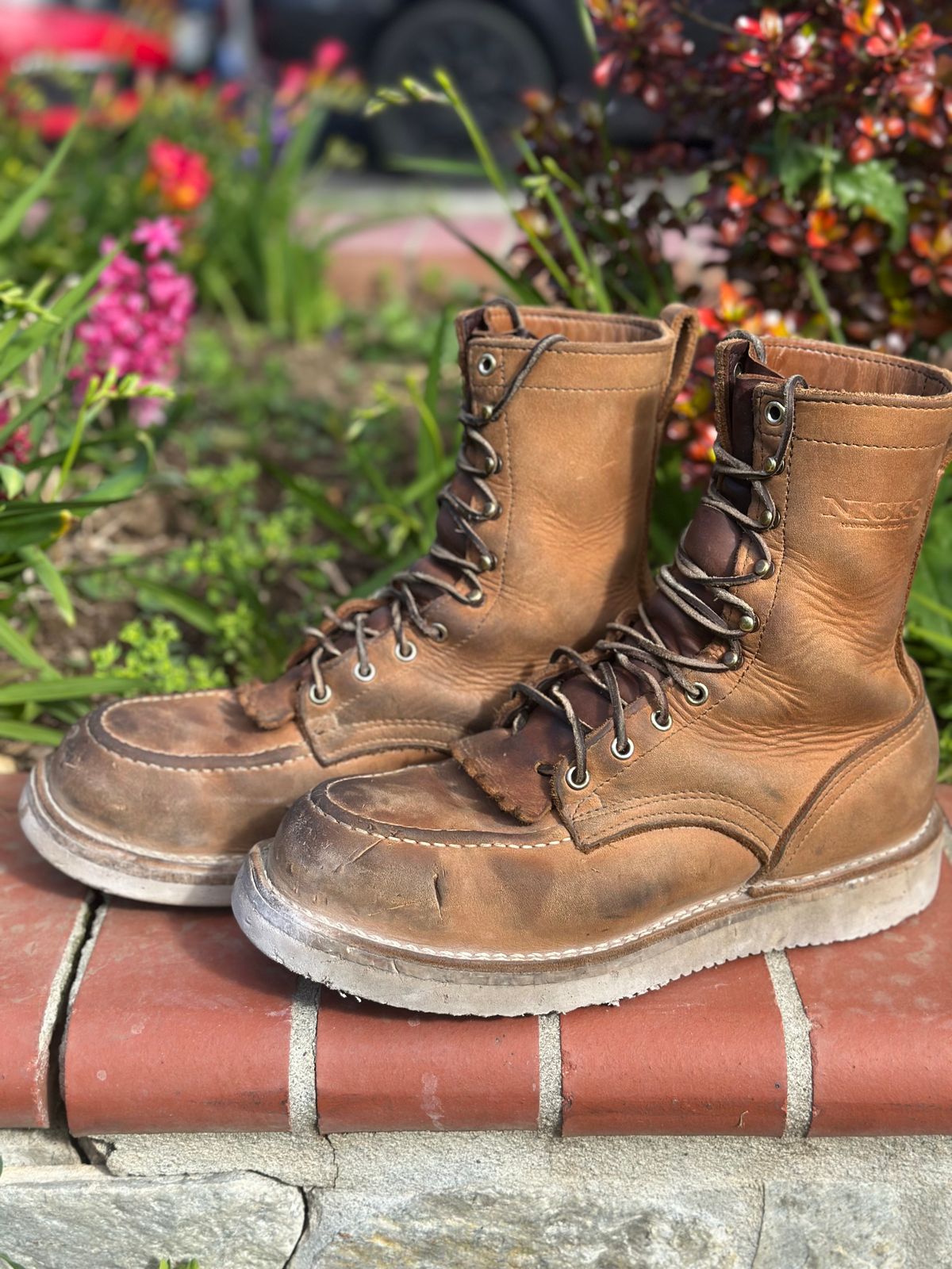 Photo by KuKuSparky on March 2, 2025 of the Nicks Moc Toe Pro in Seidel 1964 Tan.